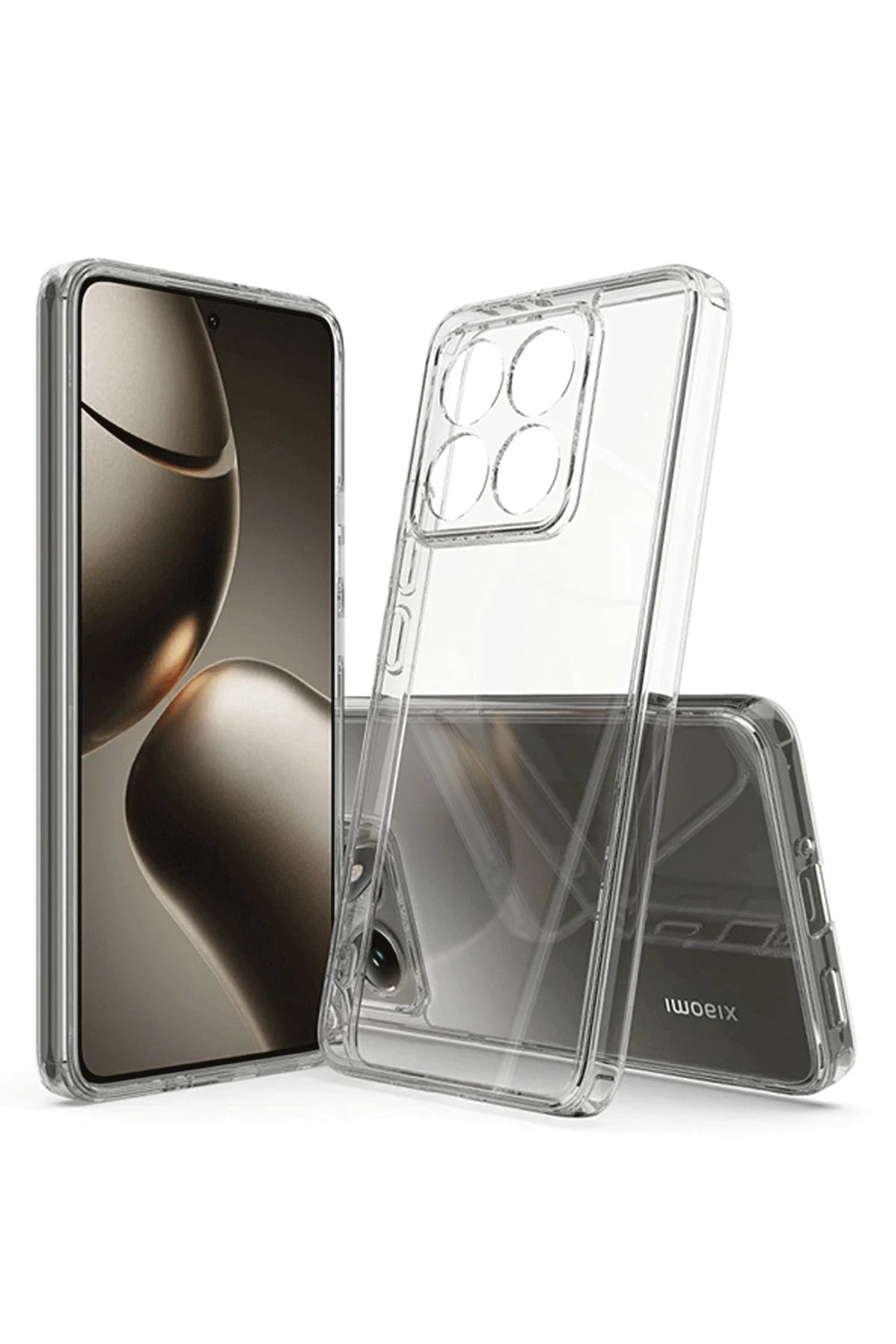 NewFace Xiaomi Mi 14T Kılıf Lüx Şeffaf Silikon WLZOR
