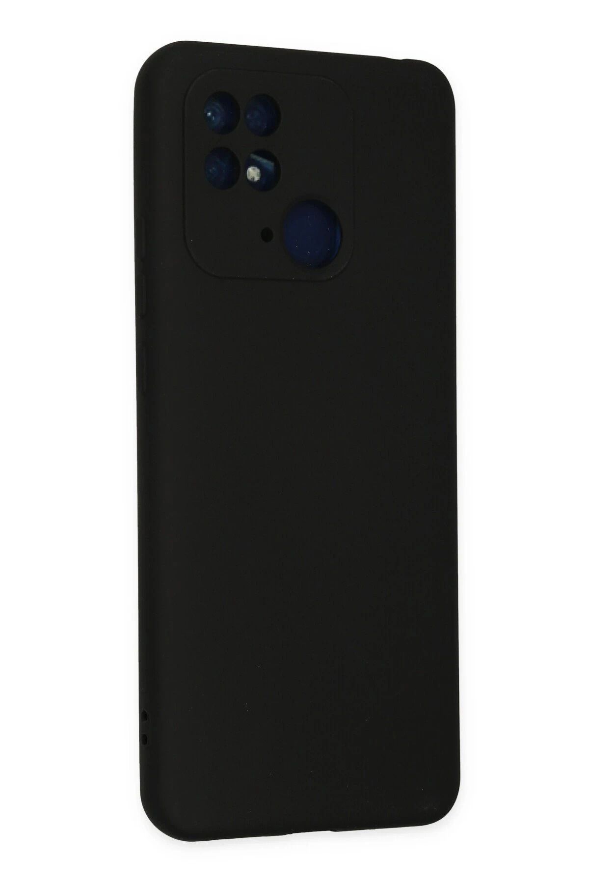 NewFace Xiaomi Redmi 10C Kılıf Nano içi Kadife Silikon - Siyah SVLRS