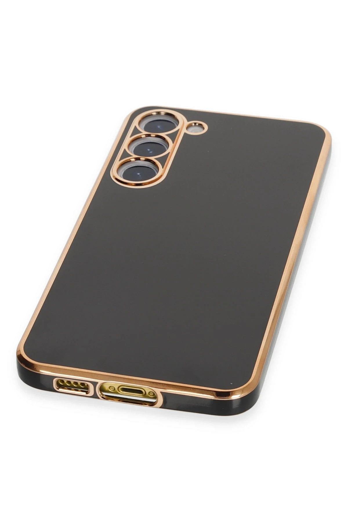 NewFace Samsung Galaxy S23 Kılıf Volet Silikon - Siyah SVLRS
