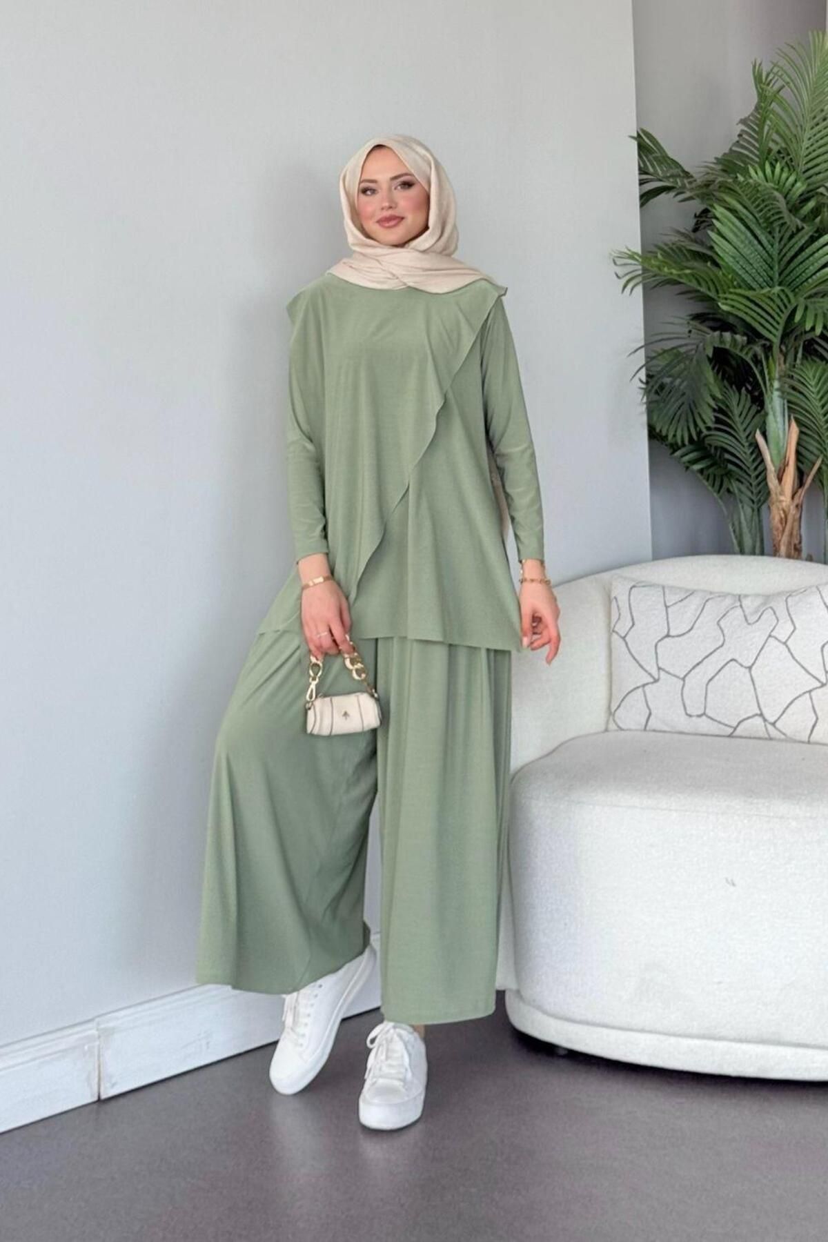Şulemoda Giyim Katar Sandy takım Mint