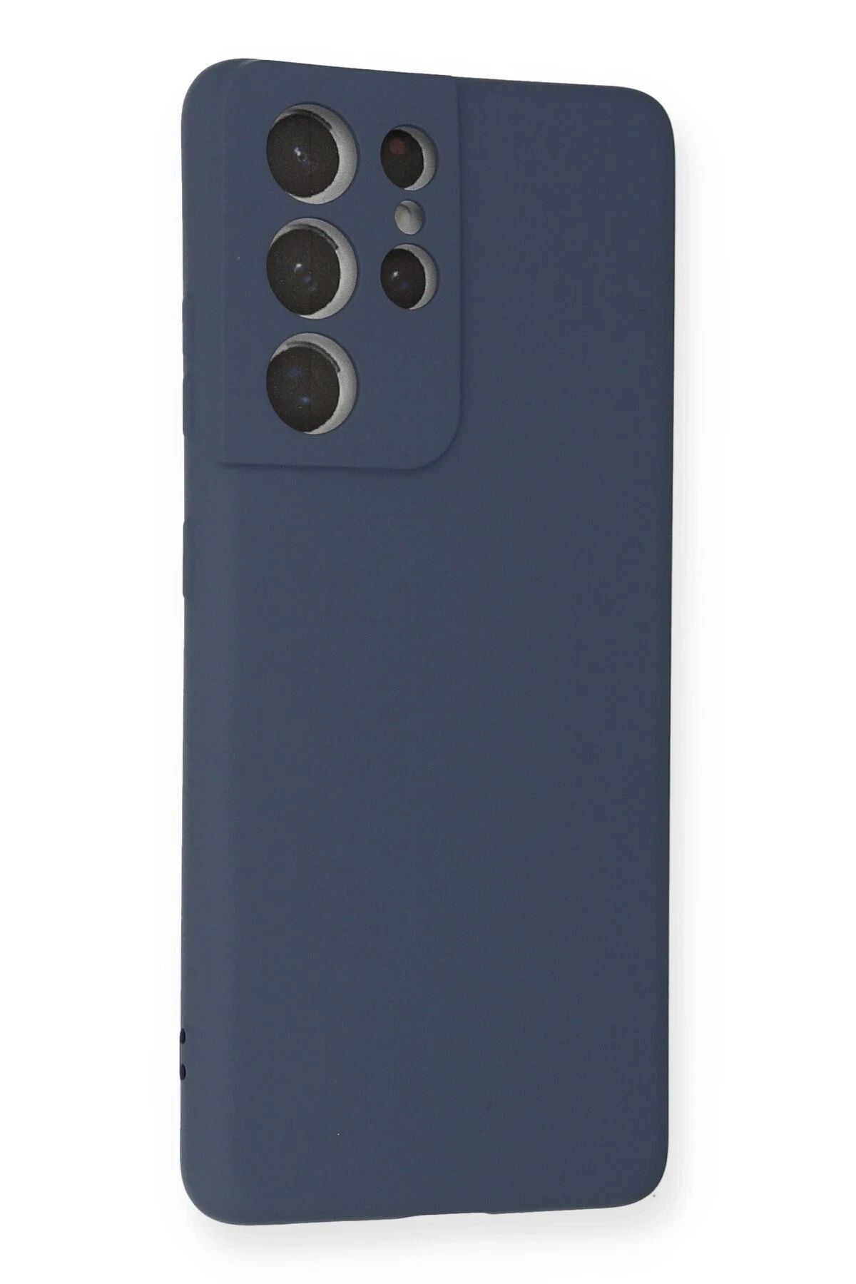 NewFace Galaxy S21 Ultra Uyumlu Kılıf Nano içi Kadife Silikon - Gri WLZOR