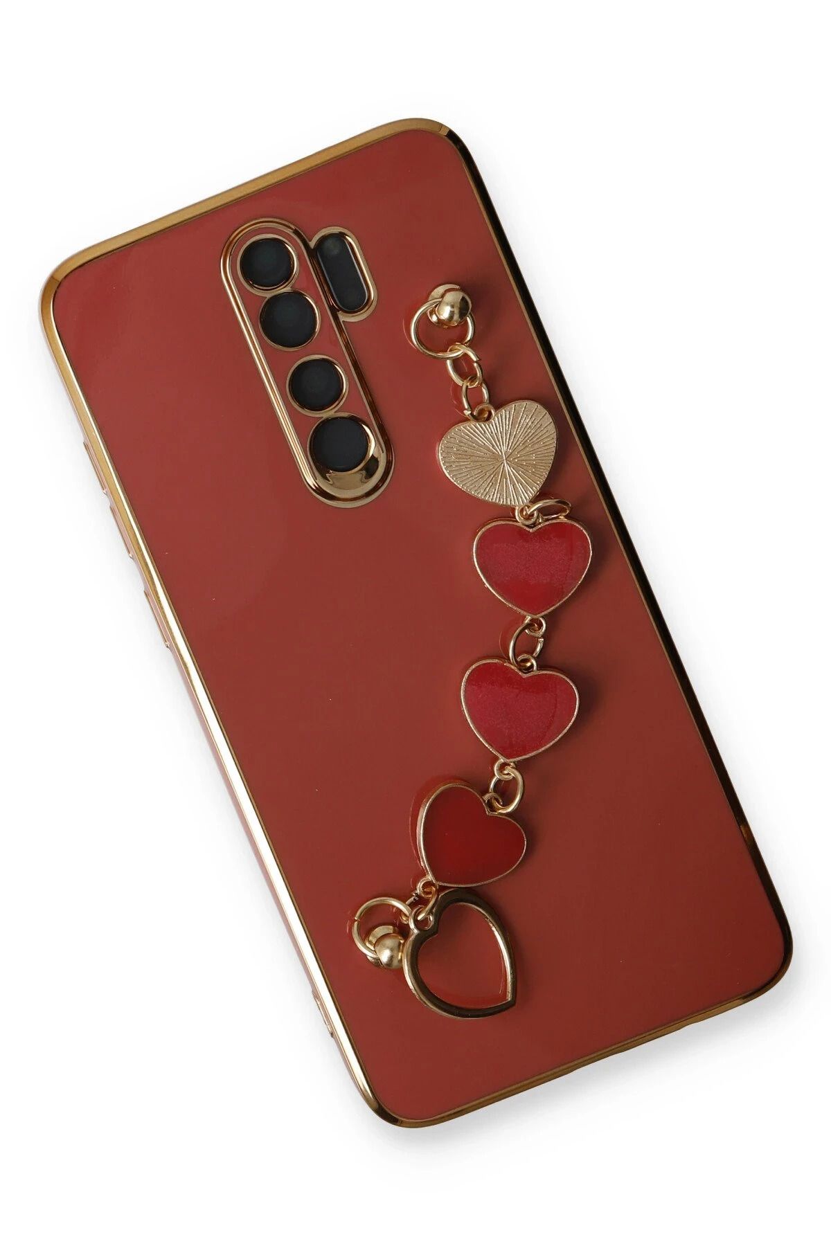 NewFace Xiaomi Redmi Note 8 Pro Uyumlu Kılıf Esila Silikon - Kırmızı