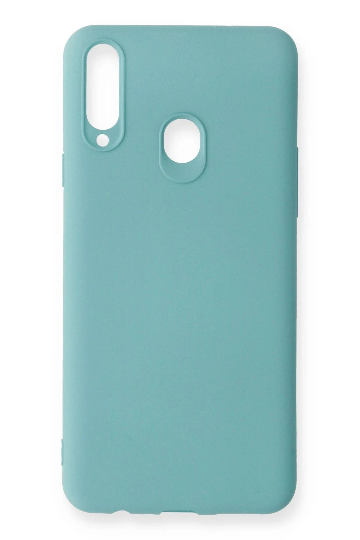 NewFace Samsung Galaxy A20S Kılıf First Silikon - Su Yeşili SVLRS