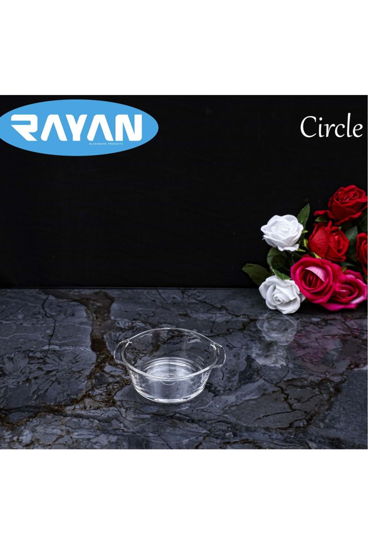Shop58 Circle Tekli Yuvarlak Cam Kahvaltılık Royaleks-81474