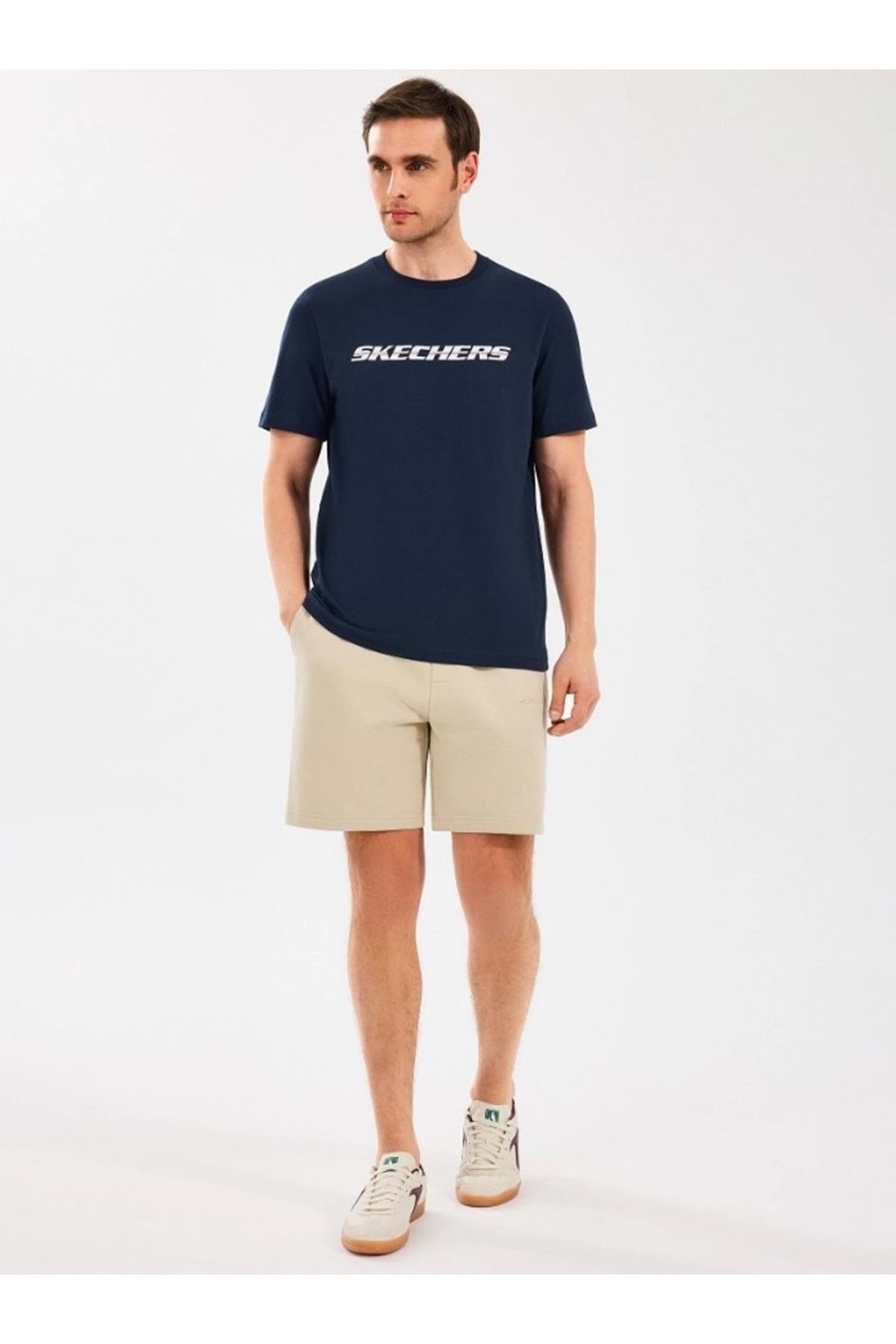 SKECHERS M Essential Sweat Short Erkek Şort BEJ