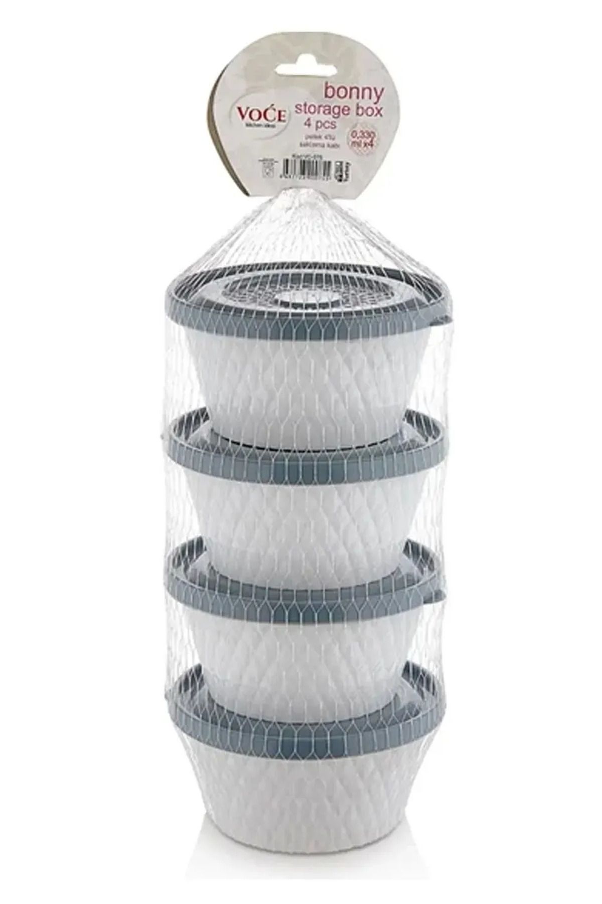 Shop58 Petek 4'lü Saklama Kabı 0,330 Ml Royaleks-VC-205