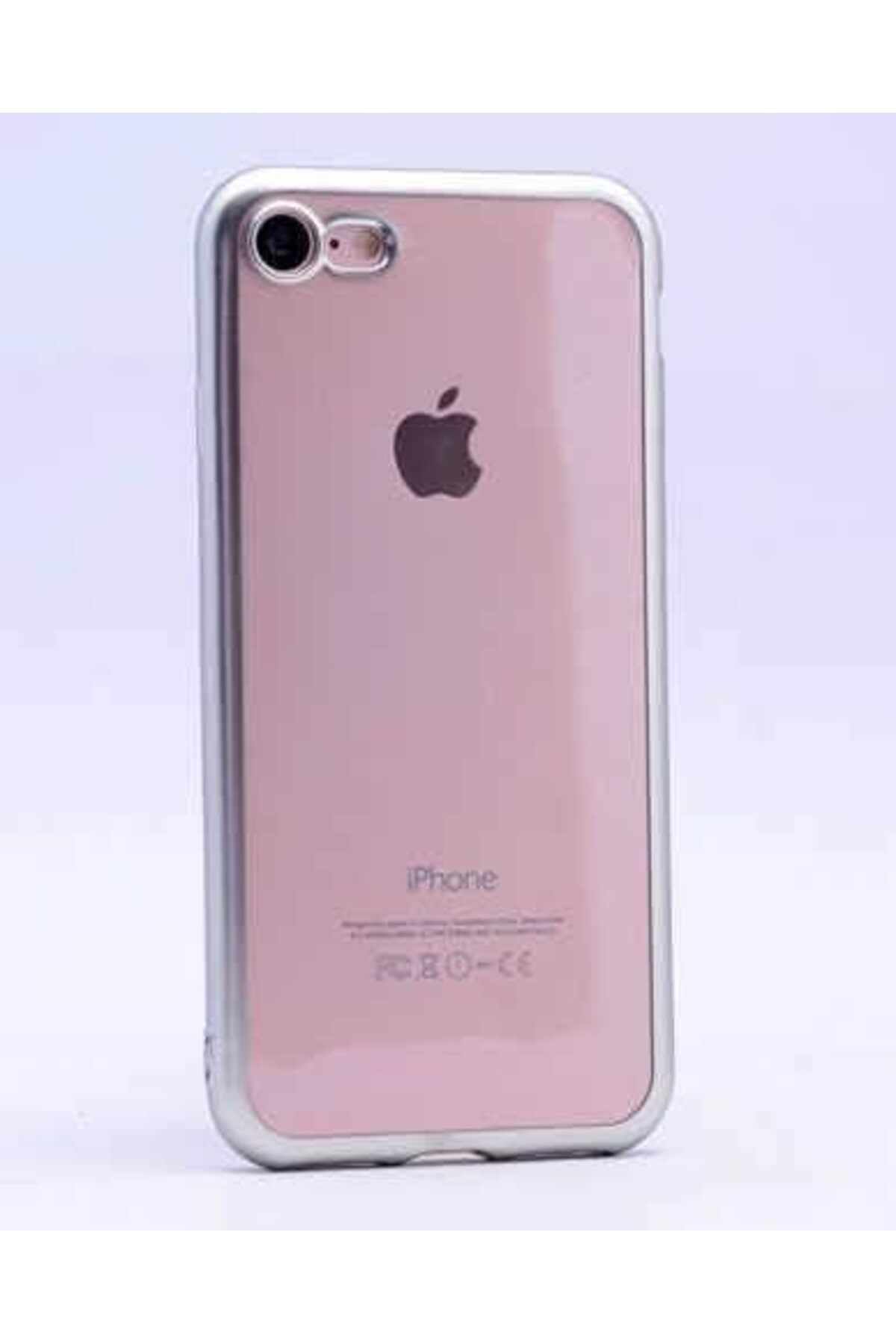 ÇAĞUR çağur 6 Plus / 6S Plus Uyumlu Lazer Kesim Yumuşak Silikon Kılıf (Gümüş) YENİ 1109945