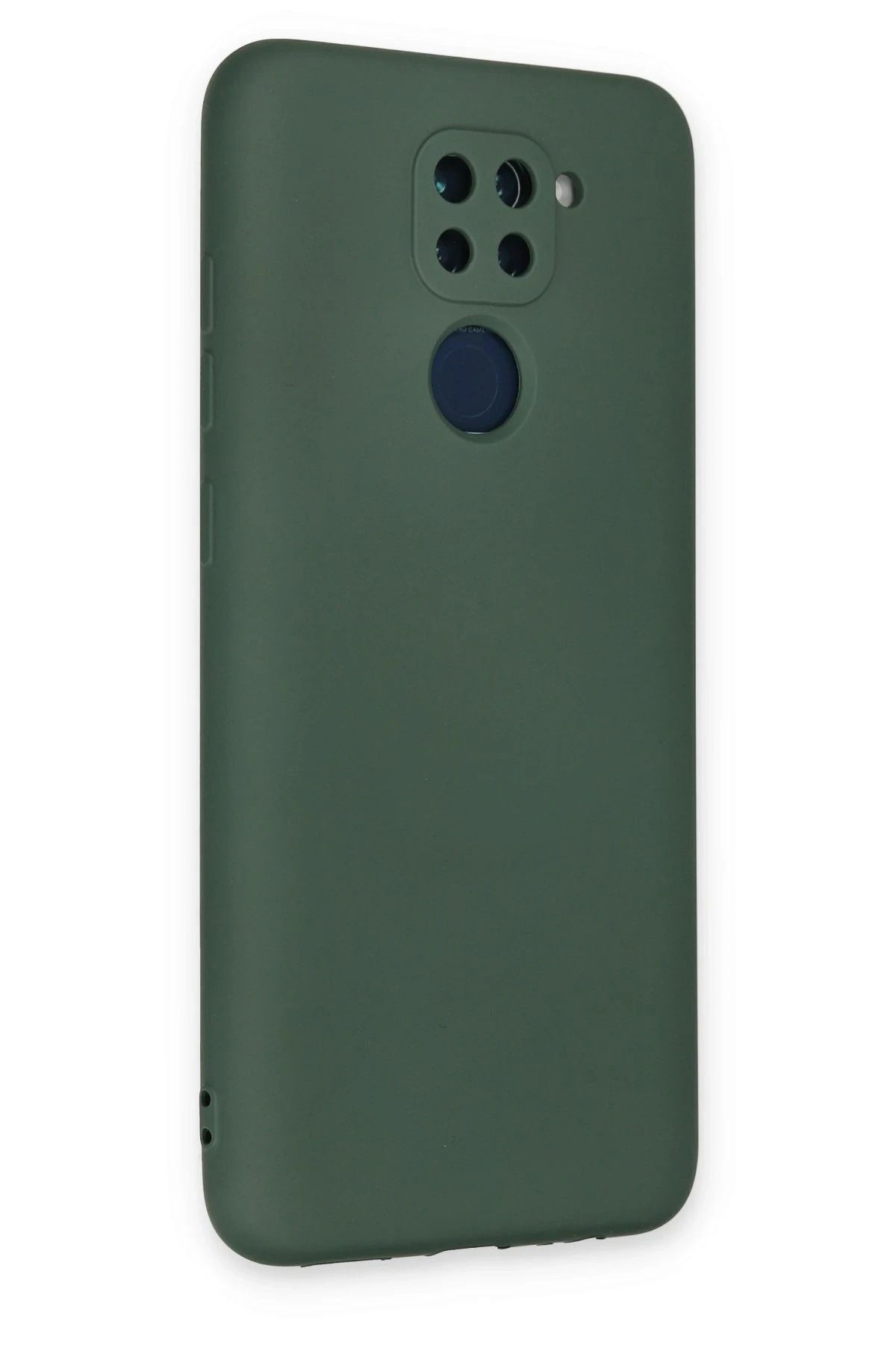NewFace Xiaomi Redmi Note 9 Kılıf Nano içi Kadife Silikon - Koyu Yeşil SVLRS