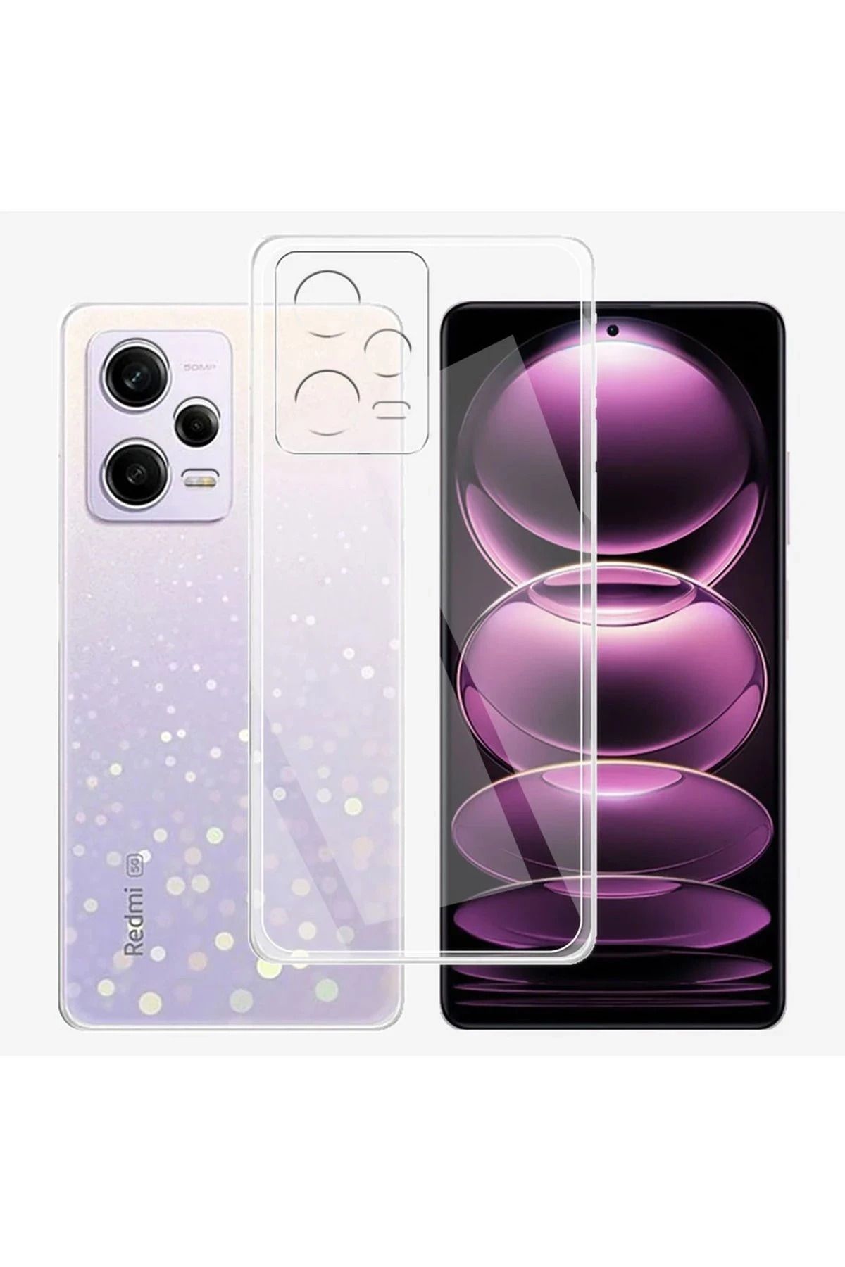 NewFace Xiaomi Redmi Note 12 5G Kılıf Lüx Şeffaf Silikon SVLRS