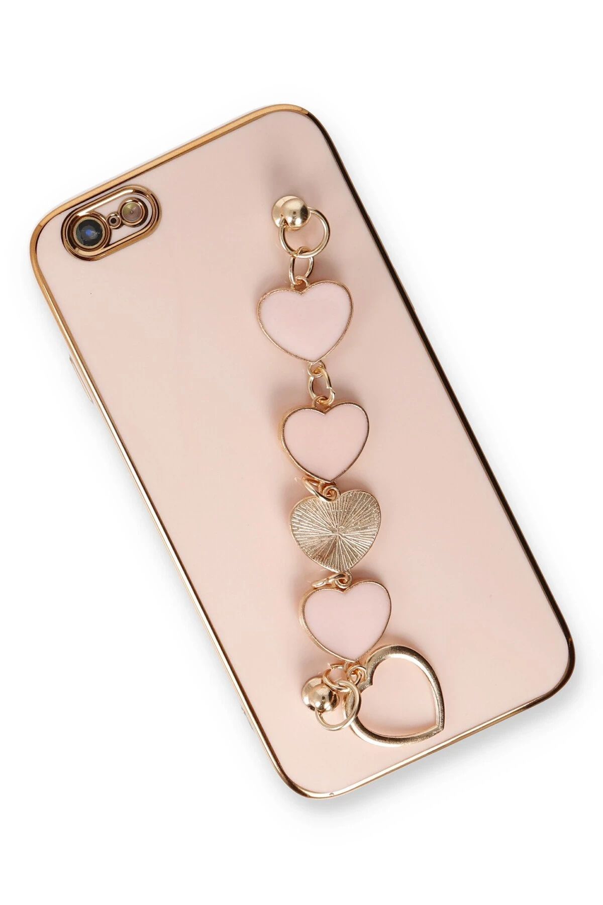 NewFace iPhone 6 Uyumlu Kılıf Esila Silikon - Pudra SVLRS