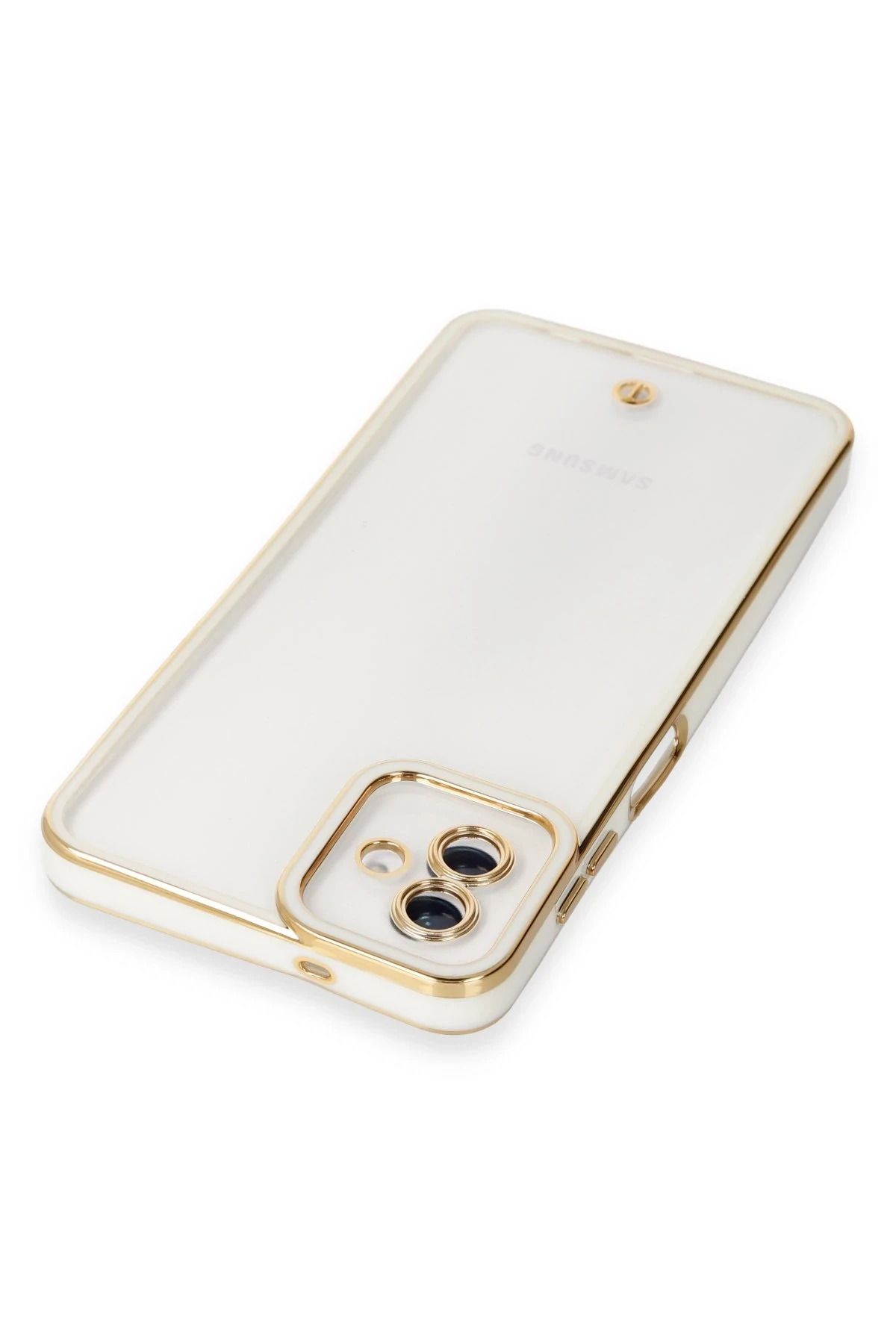 NewFace Samsung Galaxy A04 Kılıf Liva Lens Silikon - Beyaz SVLRS