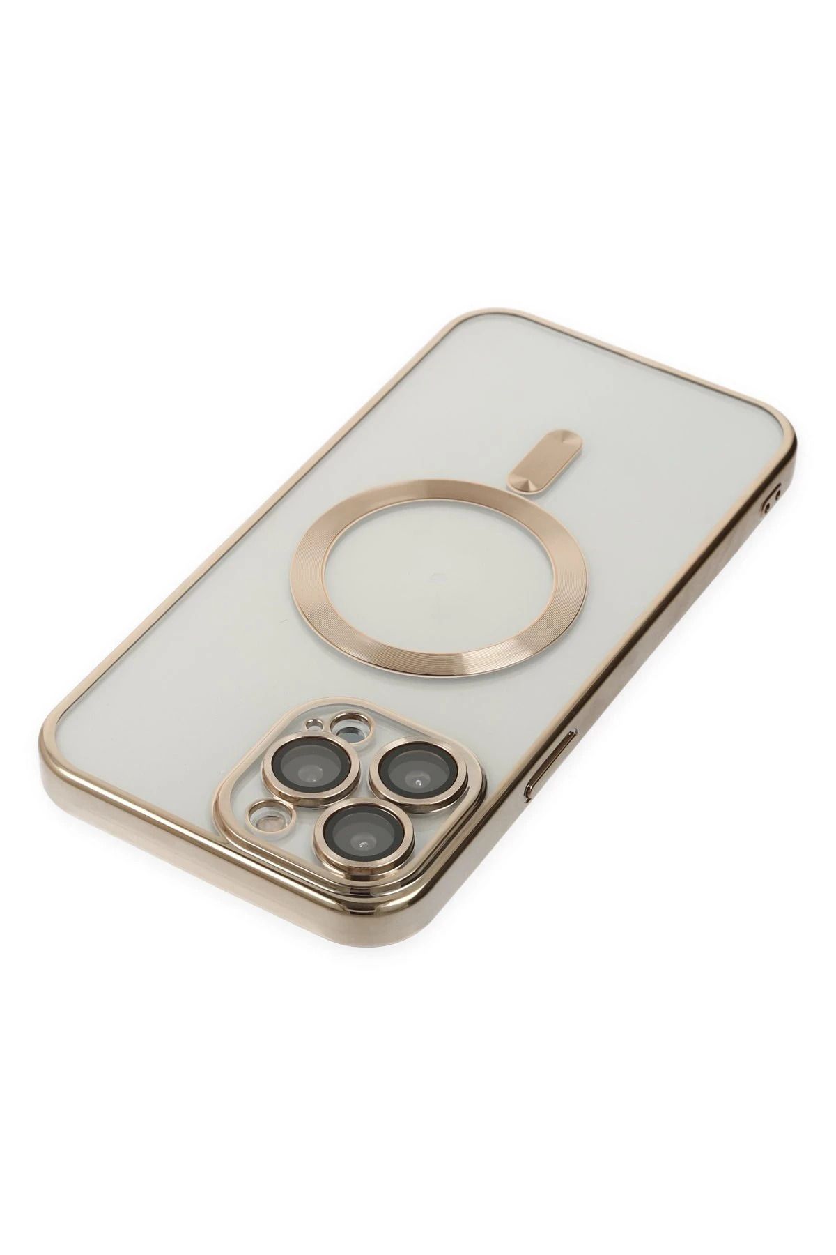 NewFace iPhone 13 Pro Kılıf Kross Magneticsafe Kapak - Gold SVLRS