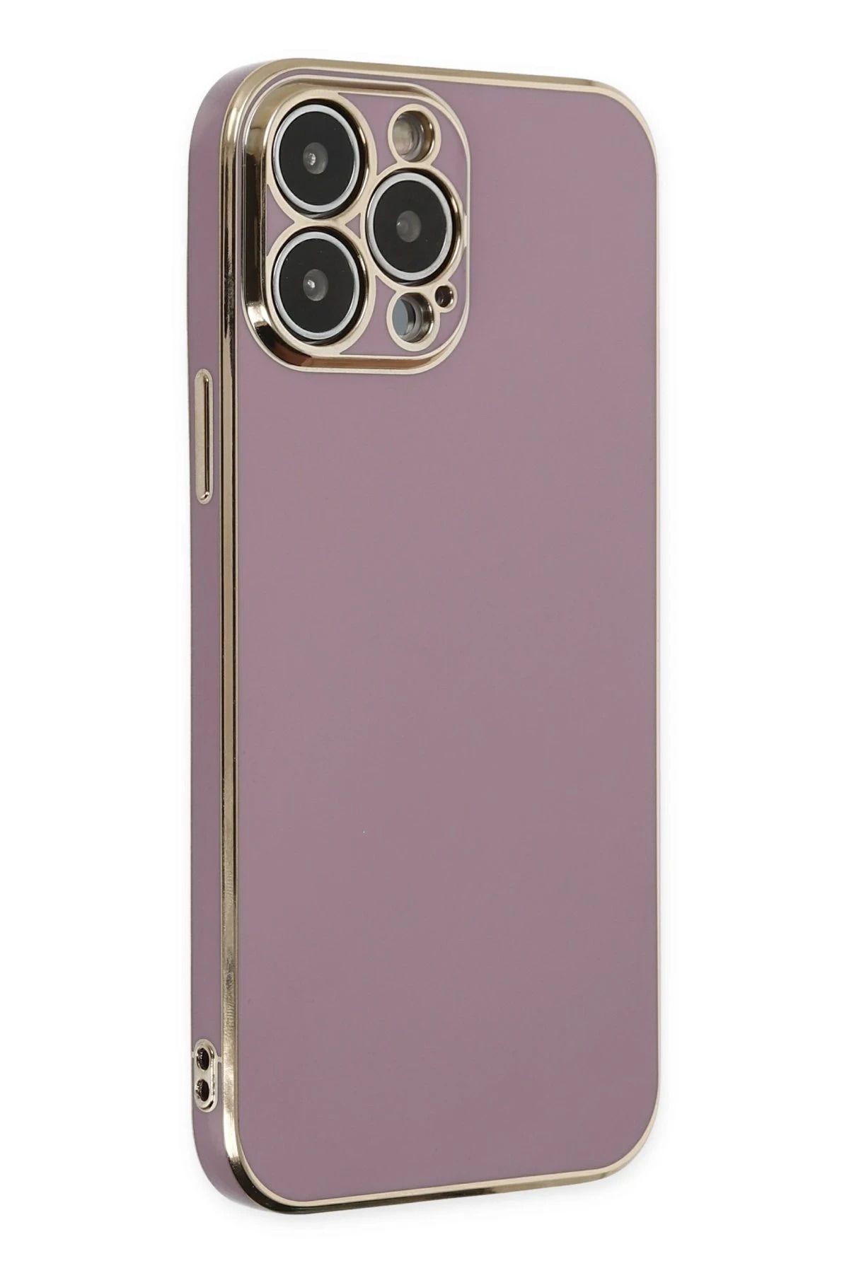 NewFace iPhone 15 Pro Max Kılıf Volet Silikon - Mor SVLRS
