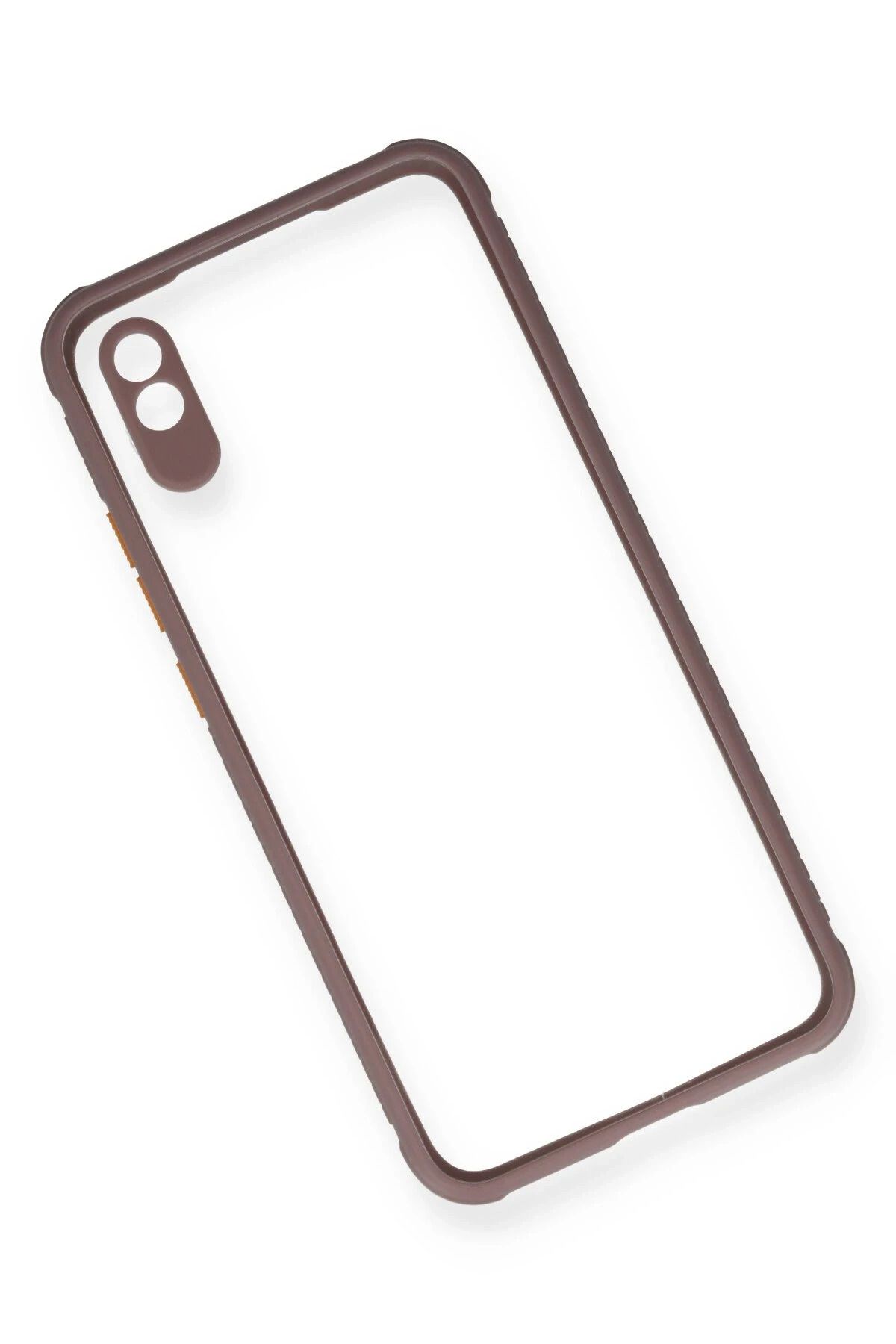 NewFace Xiaomi Redmi 9A Kılıf Miami Şeffaf Silikon - Açık Mor SVLRS