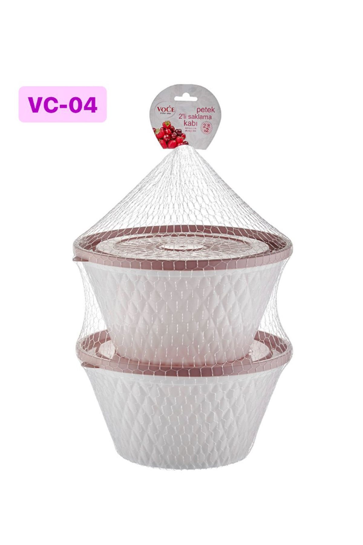 Shop58 Petek İkili Saklama Kabı 2 Lt Vc-04