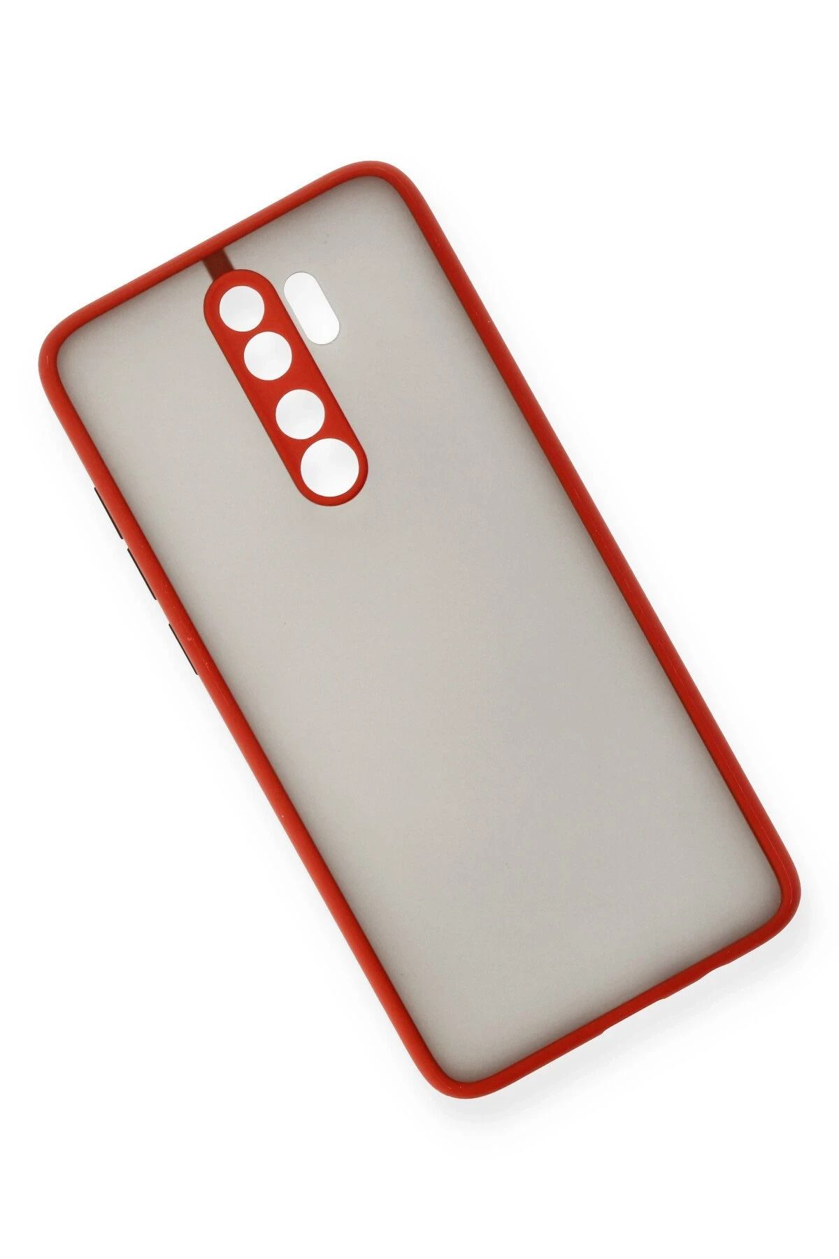 NewFace Xiaomi Redmi Note 8 Pro Kılıf Montreal Silikon Kapak - Kırmızı SVLRS