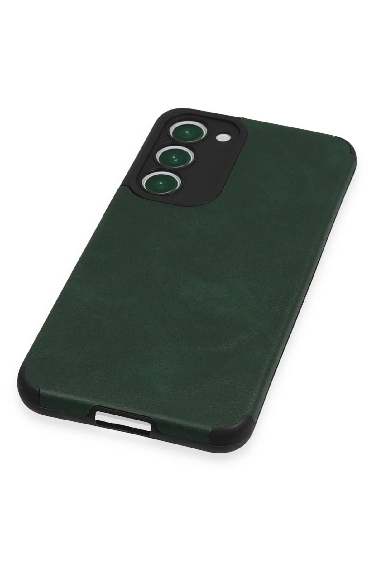 NewFace Samsung Galaxy S23 Plus Kılıf Loop Deri Silikon - Yeşil SVLRS