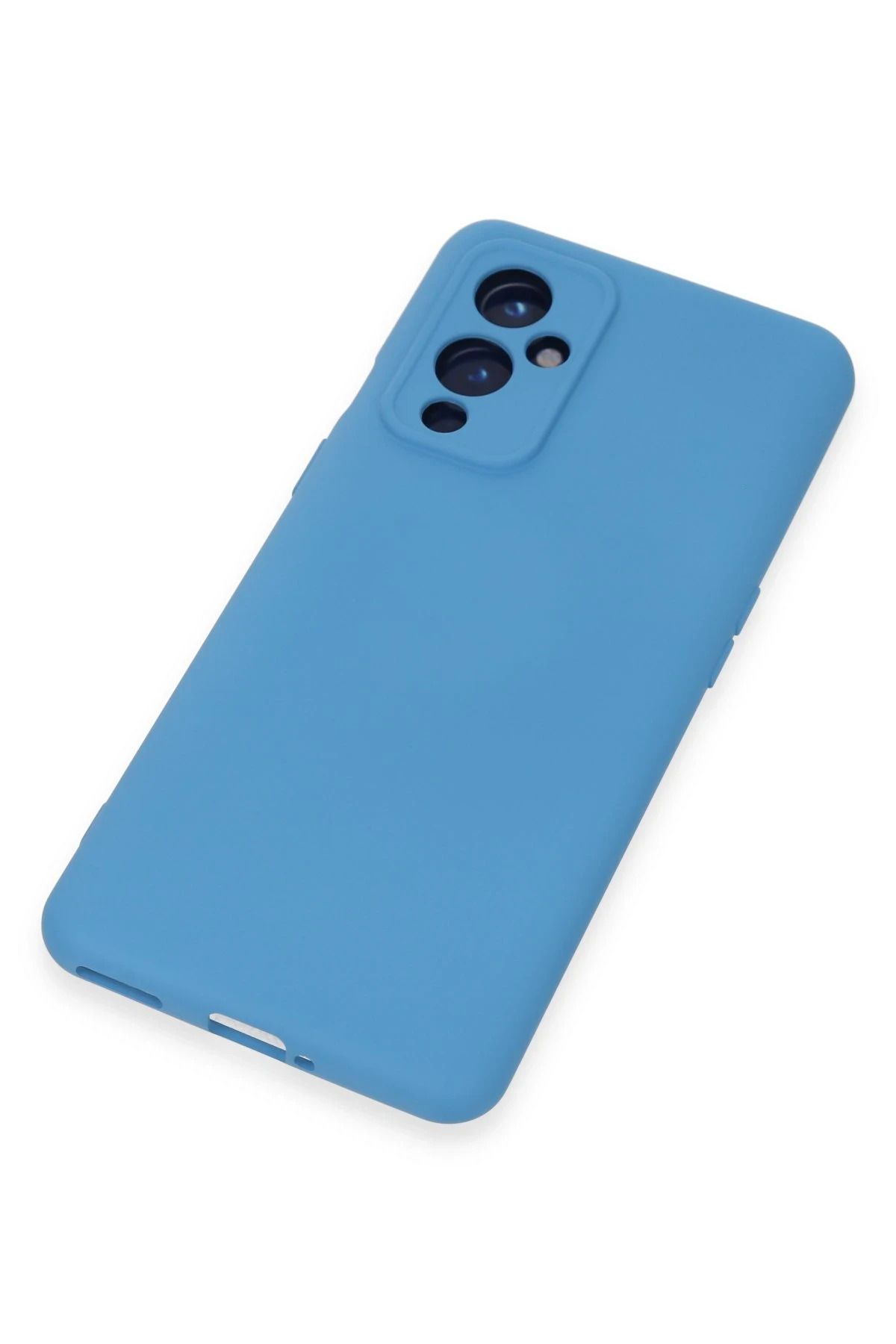 NewFace One Plus 9 Kılıf Nano İçi Kadife Silikon - Mavi Uyumlu
