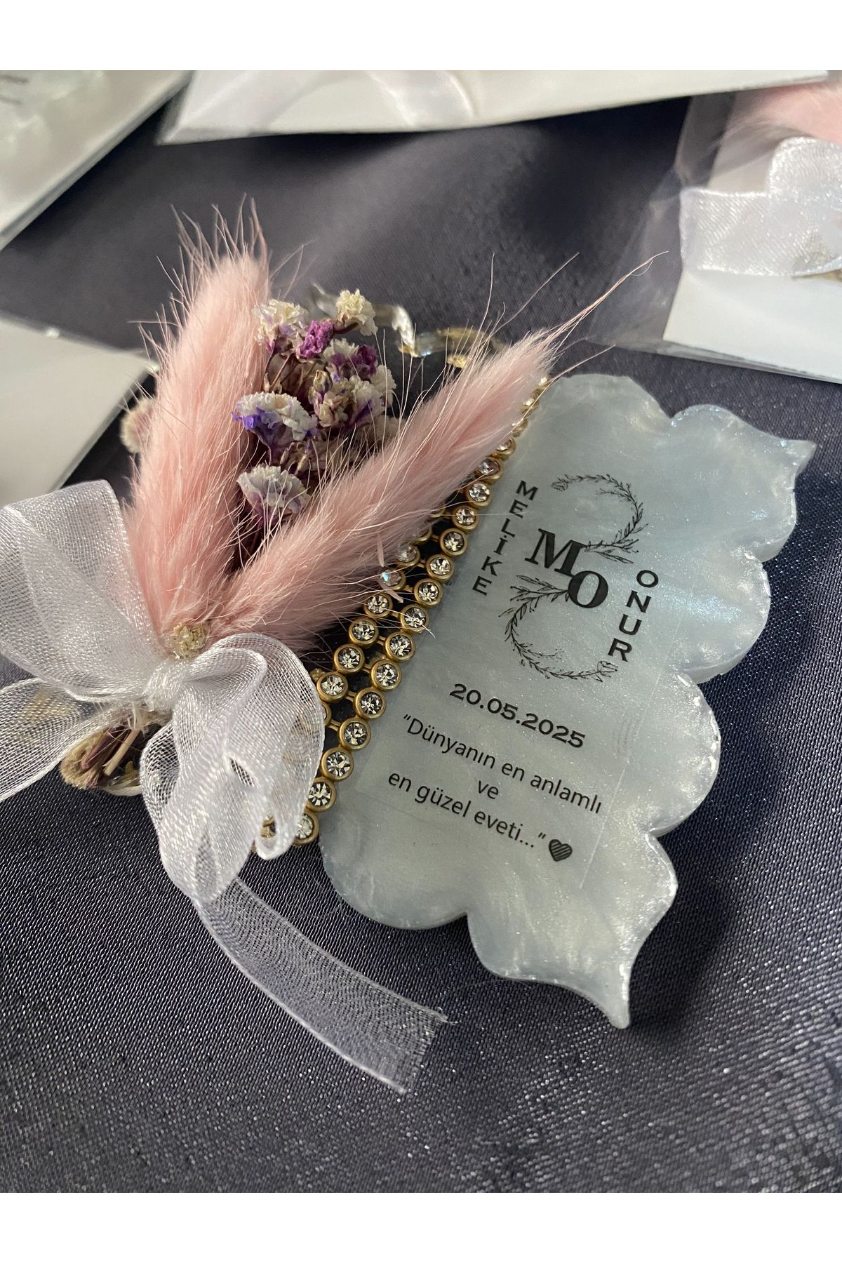 Waaw Store Riva Lüx Işıl Magnet 24’lü | 5 Renk | Söz Nişan Nikah Mevlüt Kına Anneler Günü Kişiye Özel Hediyelik