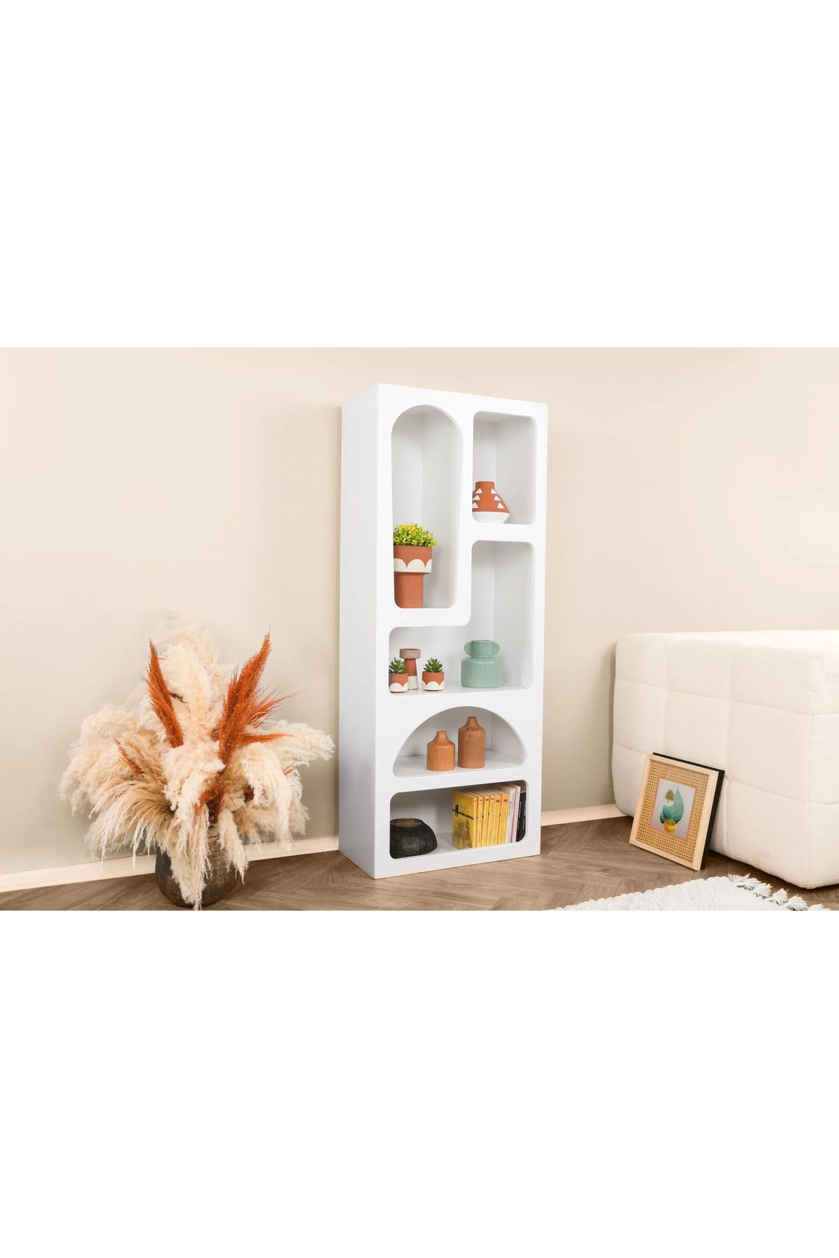 cabana Liva Modern Kitaplık (Membran Kaplama)