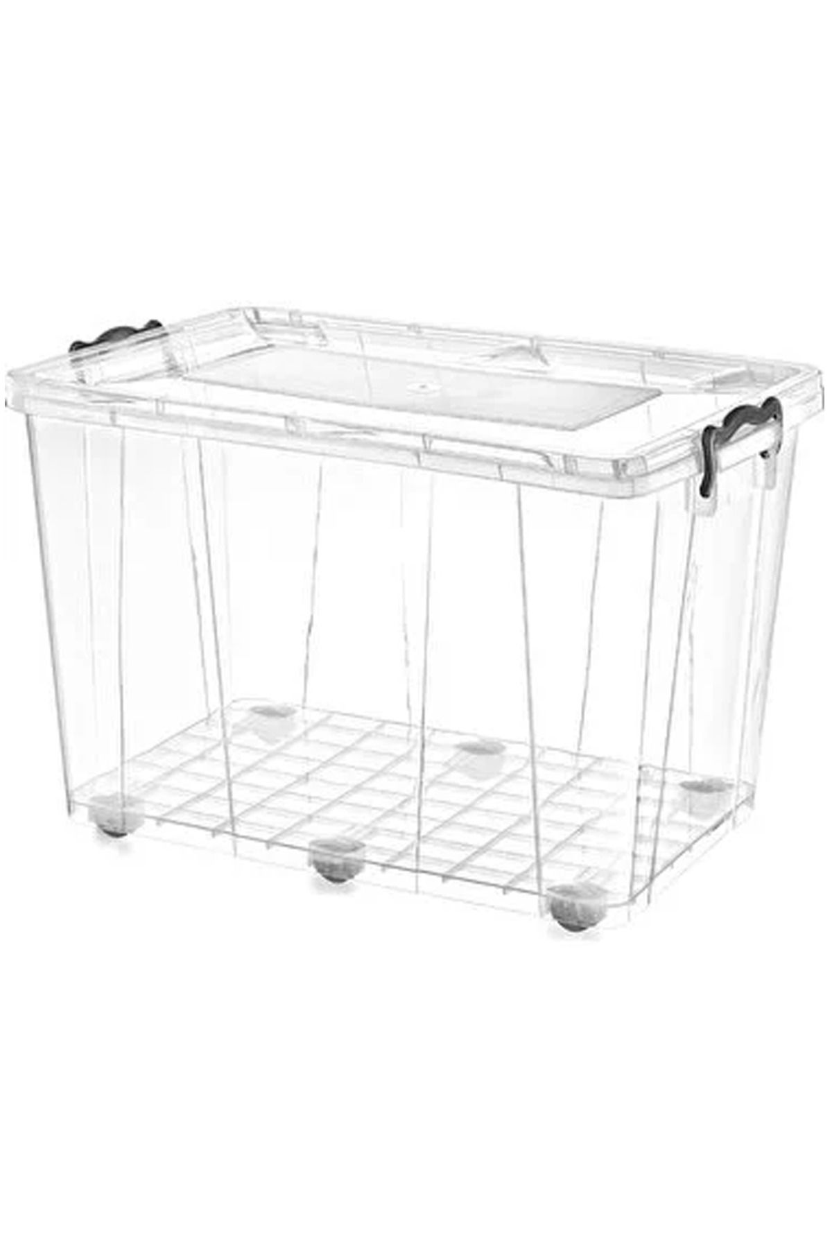 Shop58 60 Lt. Tekerlekli Saklama Kabı Royaleks-ASD148