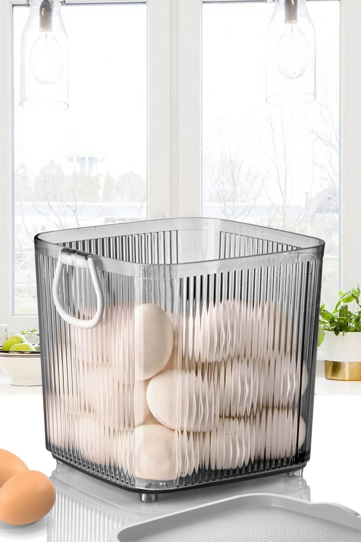 Shop58 4Lt Akrilik Erzak Saklama&Organizer Royaleks-EMN3099