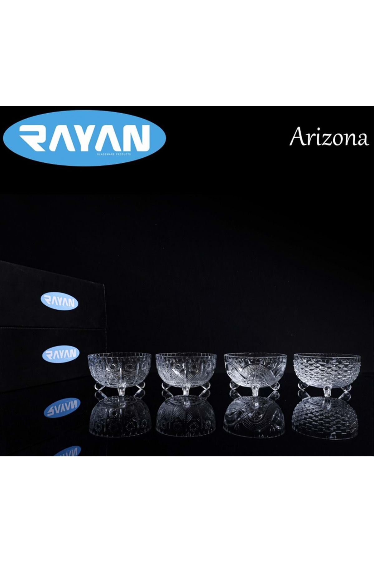 Shop58 Arizona 6'lı Cam Kase Büyük Royaleks-69420