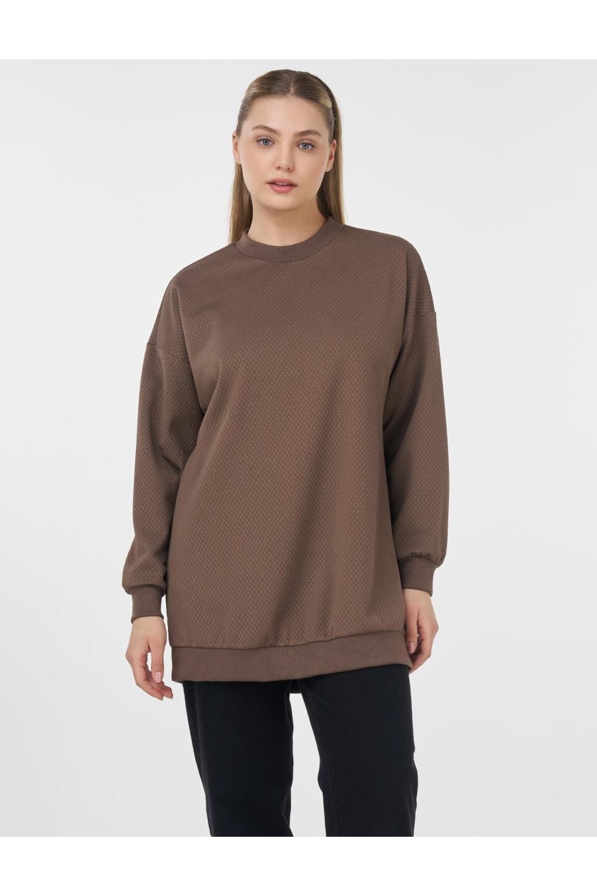 Kayra Dokulu Basic Sweatshirt Vizon