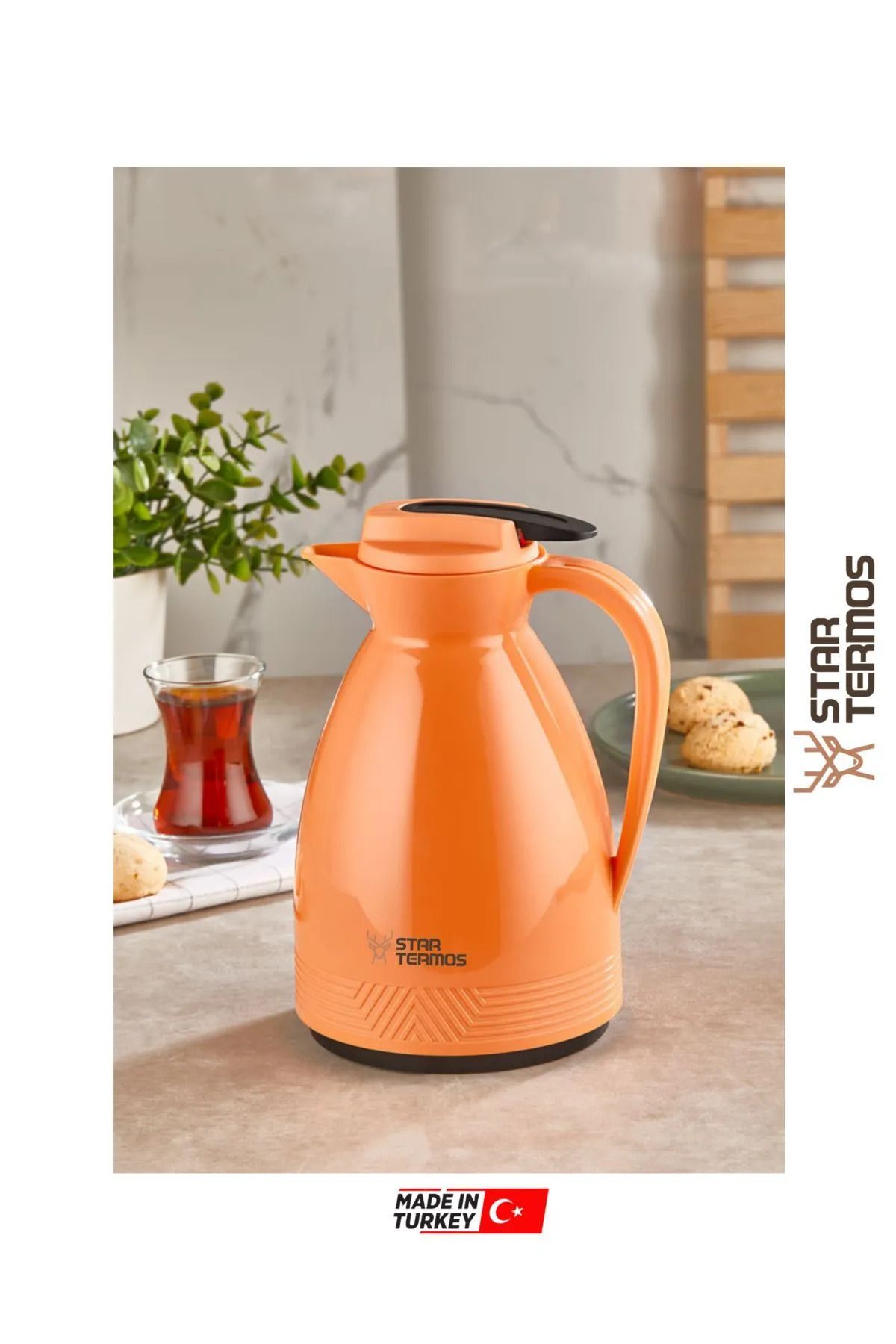 Shop58 1 Lt Pastel Serisi Cam Termos Royaleks-83056