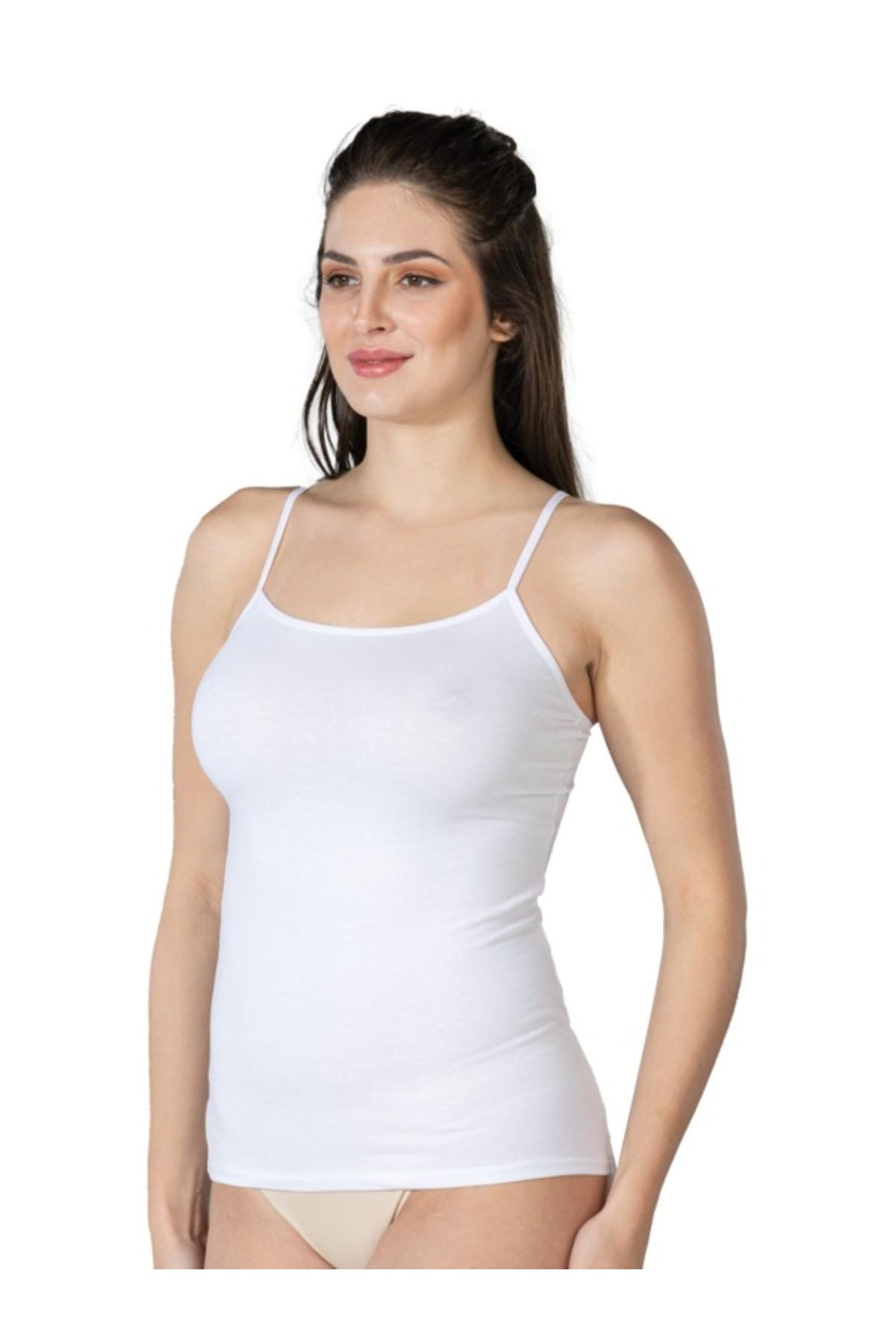 kapsulavm BEYAZ MI Emay 1410 Modal Cotton İnce Askılı Atlet