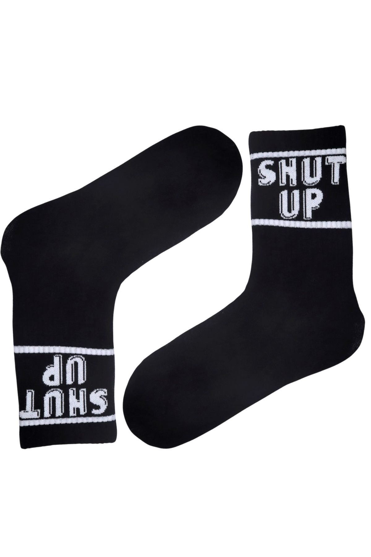MiaSocks Siyah Sh*t-up Desenli Çorap