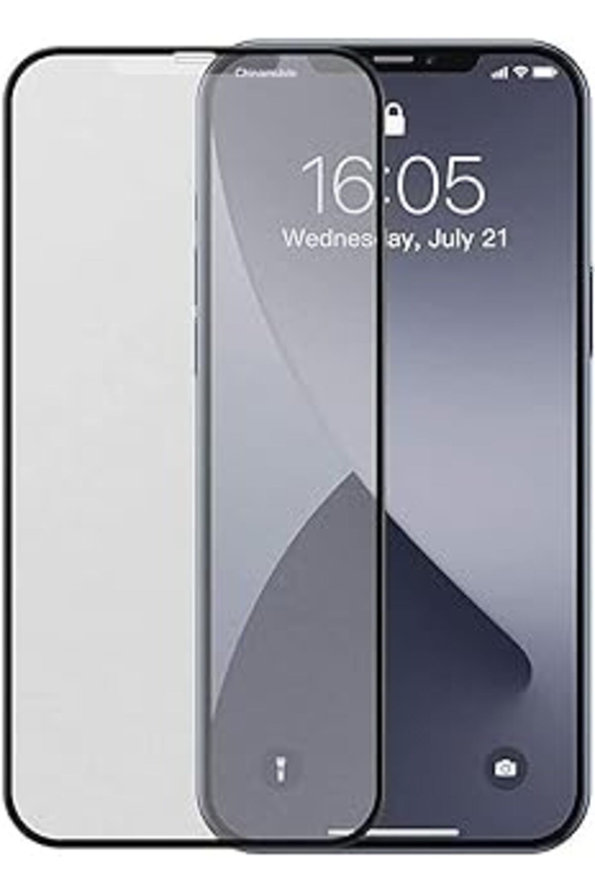Pazarcan Power Es İphone 14 Plus Için Ekranı Tam Kaplayan Full Ekran Koruyucu Cam, Full Tam Koruma.