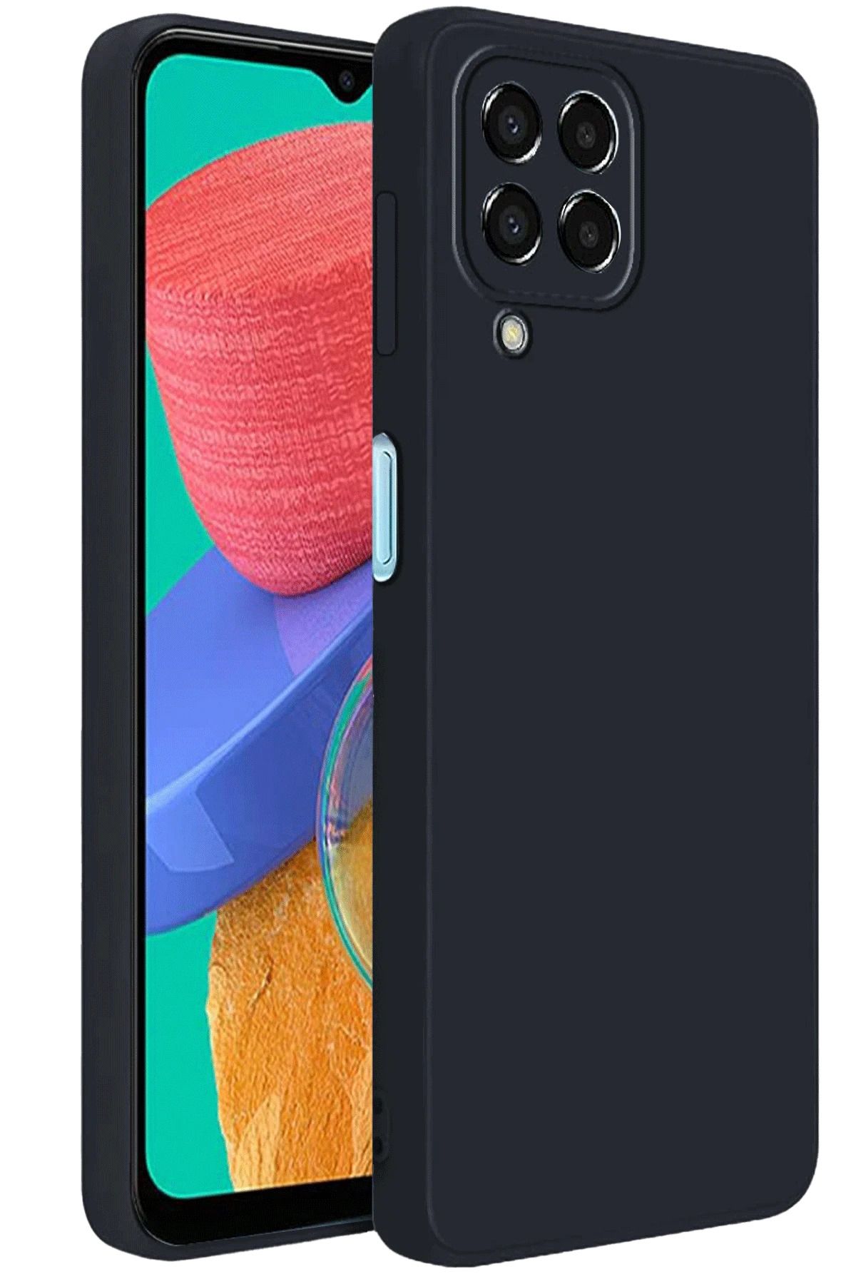 NewFace Samsung Galaxy M33 Kılıf First Silikon - Siyah SVLRS