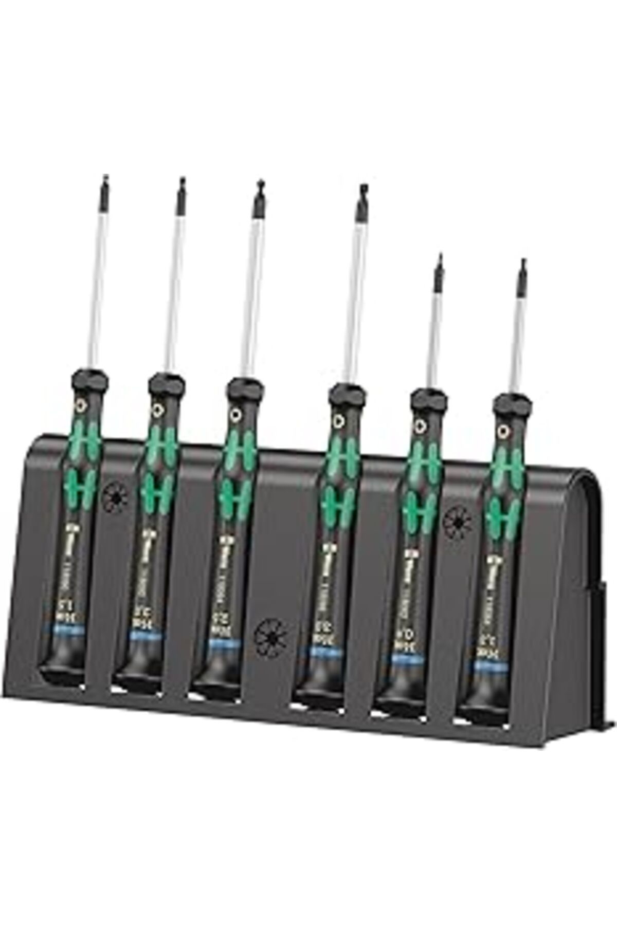 NETWORK ART Wera Elektronikçi Tornavida Seti 2052/6 + Raf, 6 Parça, 05118156001