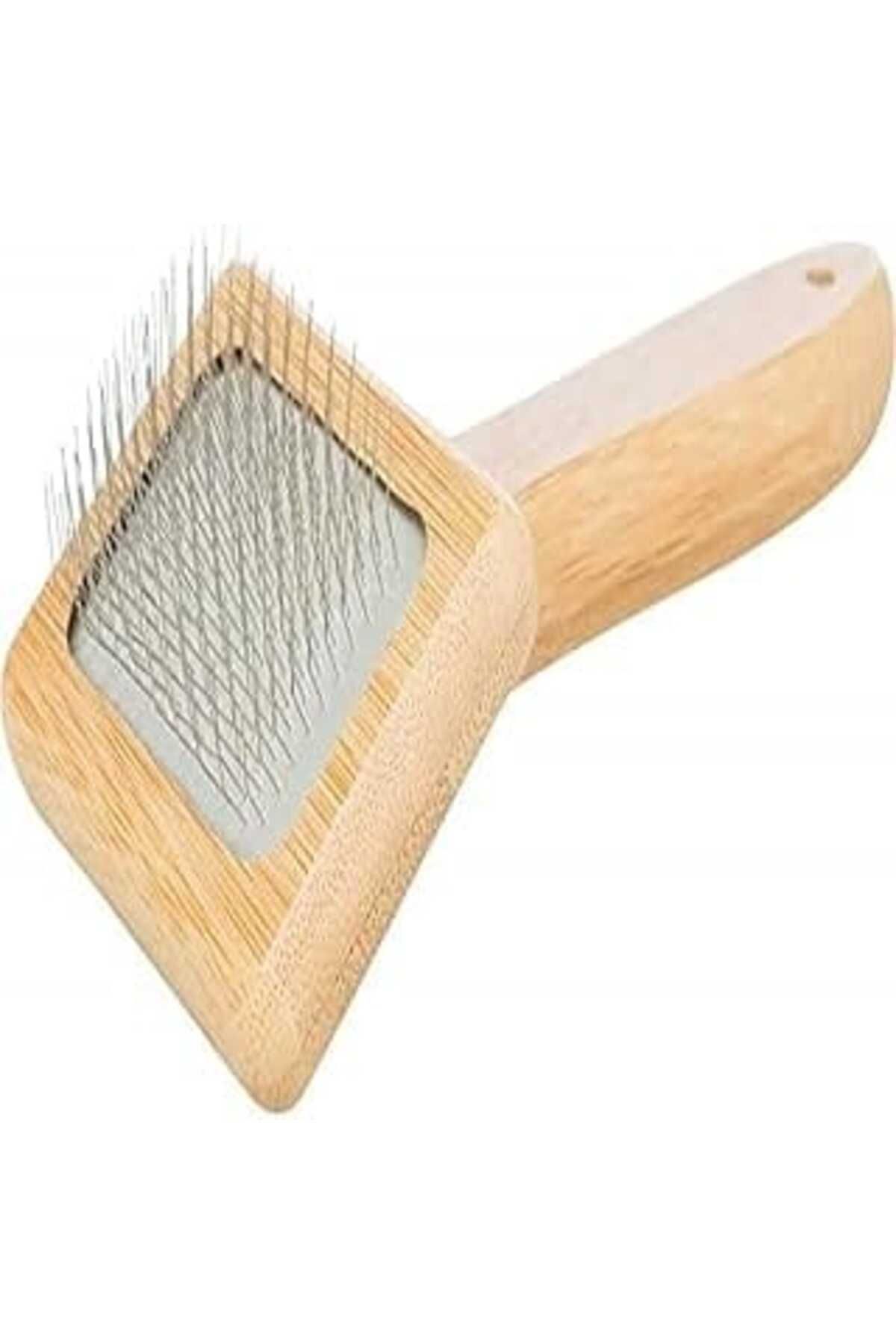 Mu Art Ahşap Trixie Bambu-Metal Tarama Fırçası 7X16 Cm