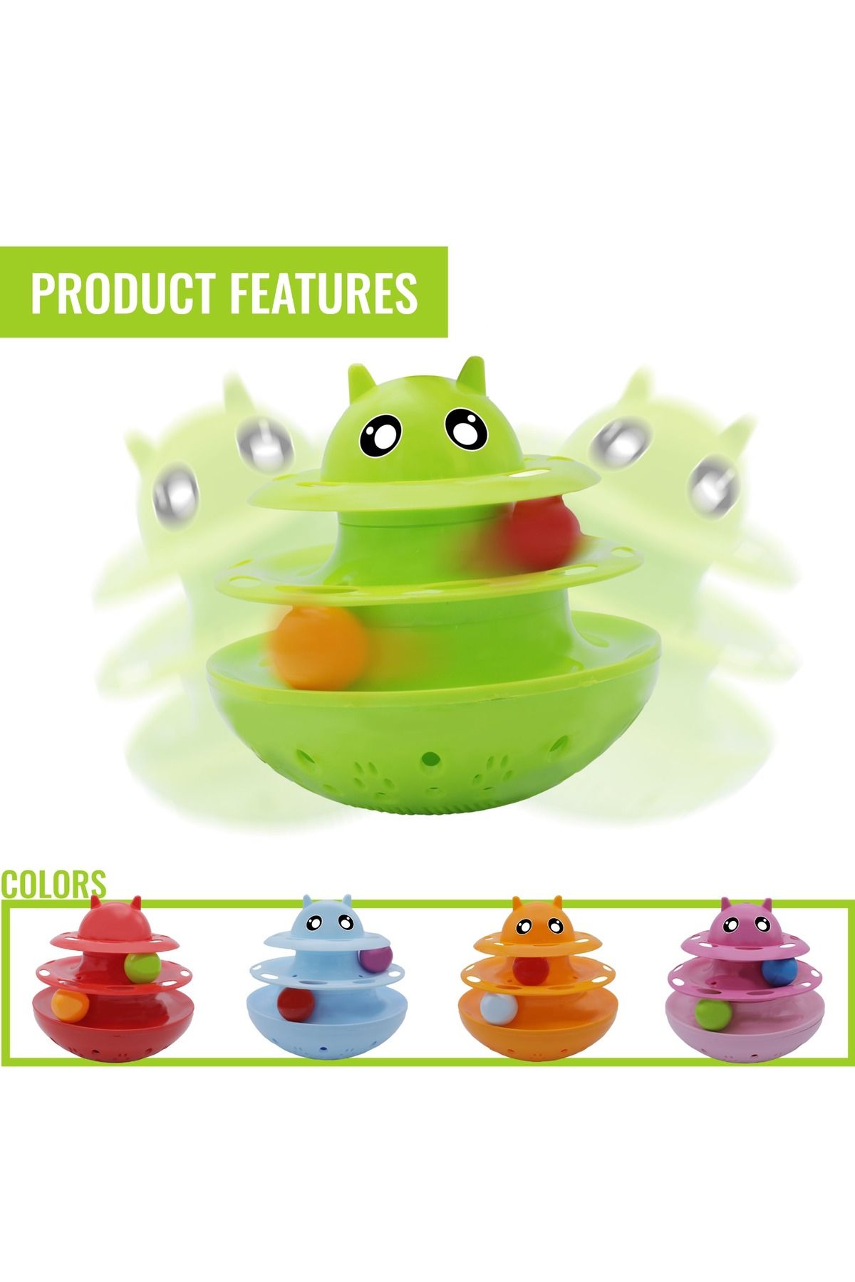 Shop58 Nunbell Shaking Circular Turntable Cat And Dog Toy