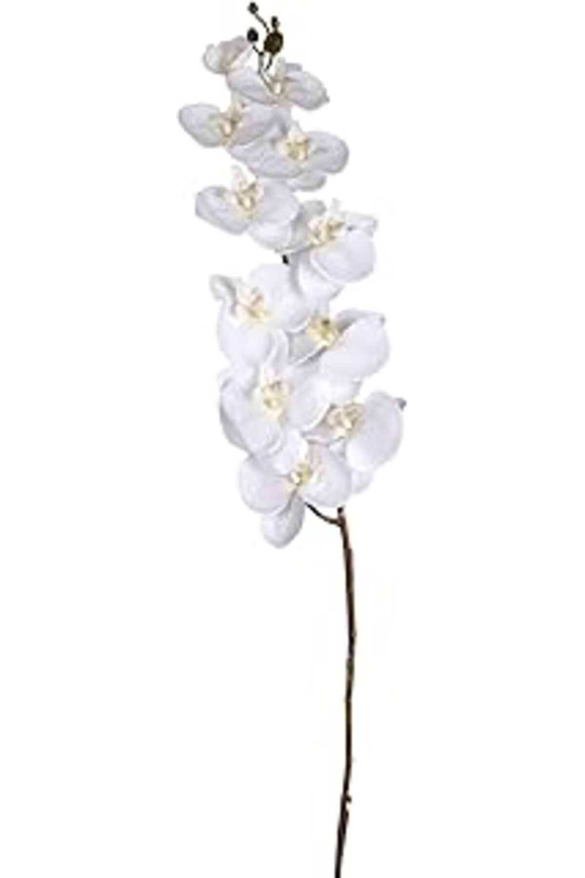 Mu Art Ahşap Yapay Çiçek Orkide Beyaz 115 Cm.