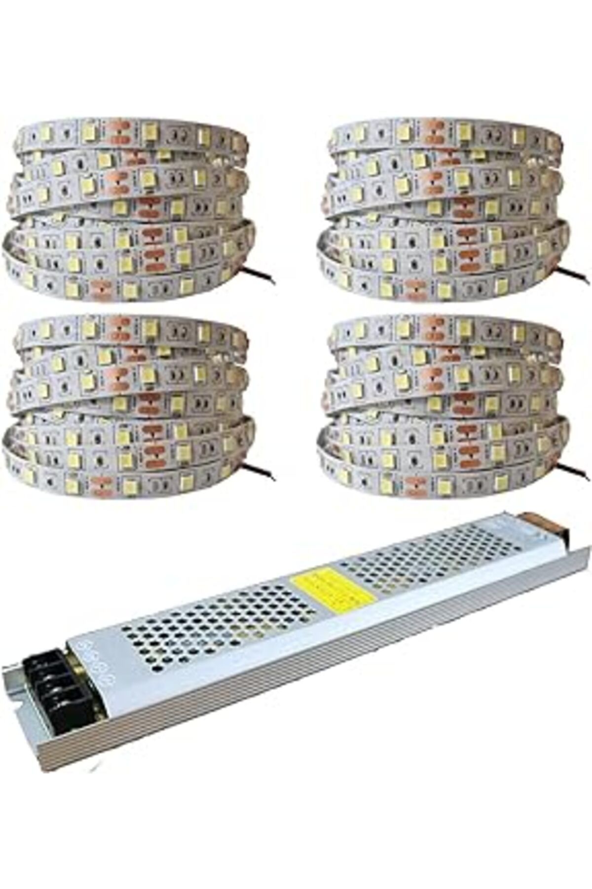 NETWORK ART Amber Led 4040 Yeni Nesil 20 Metre Şerit + 12V 25 300 Watt Trafo Oturma Odası, Yatak Odası Ve Mutfa