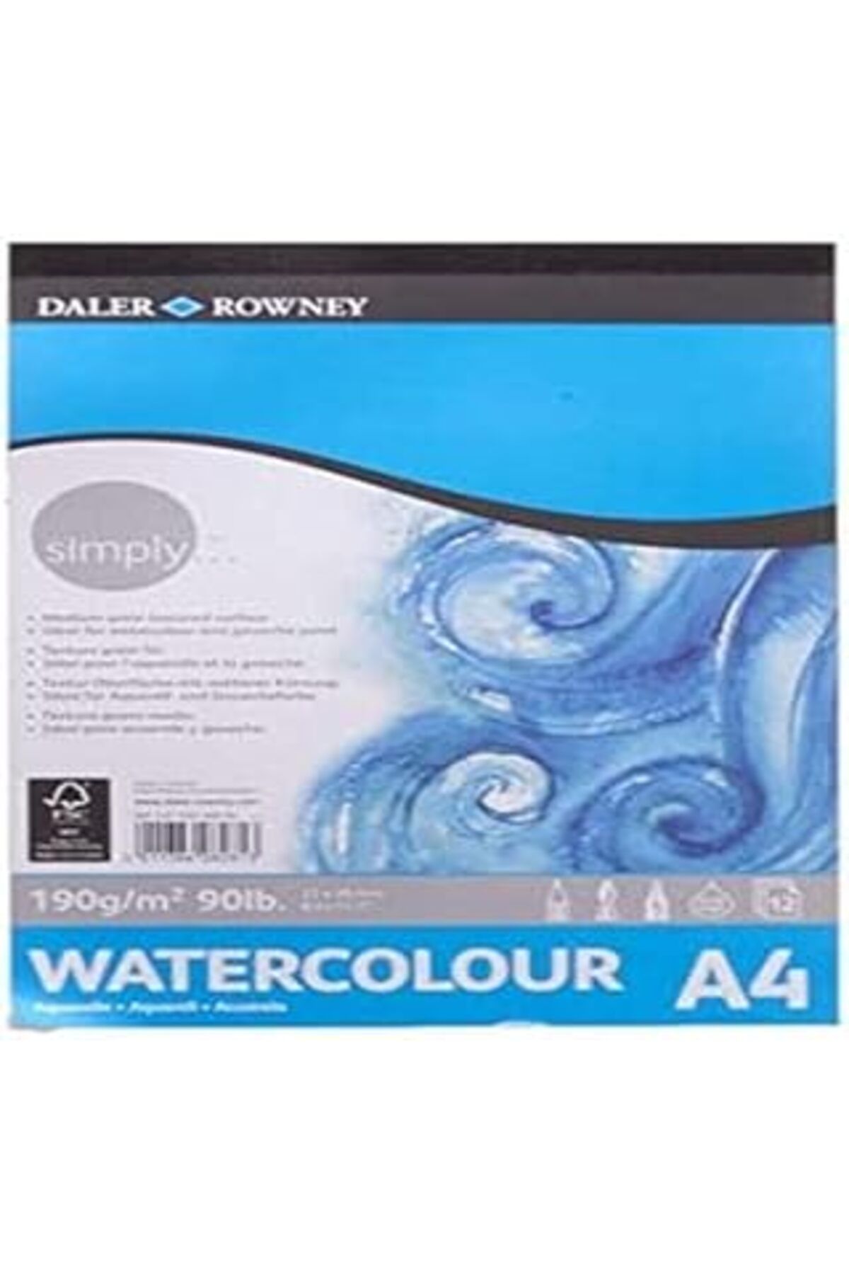 NETWORK ART Daler Rowney Simply Suluboya Defteri A4 190gr 12 Y