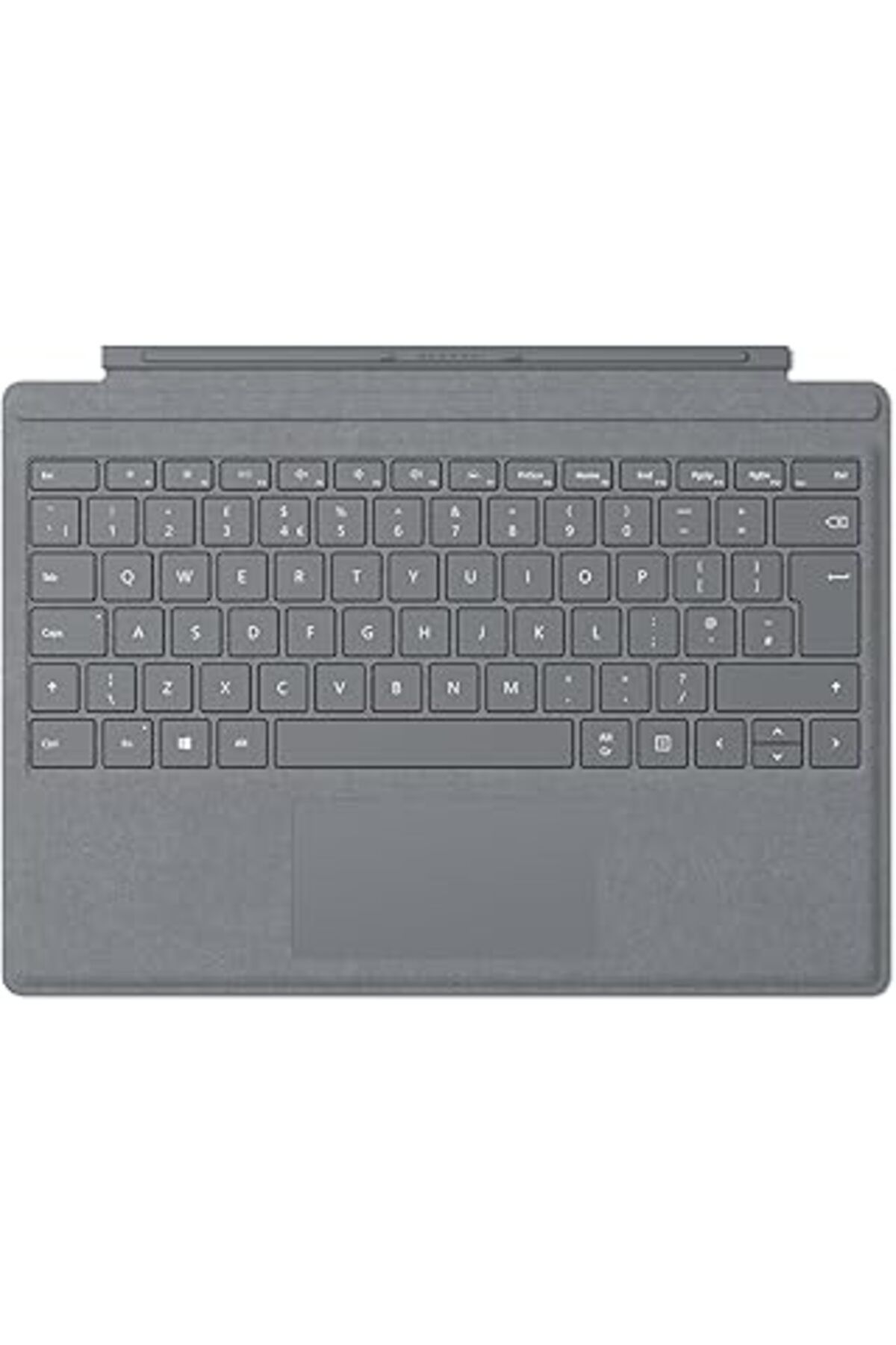 robotrend Surface Go Tablet Uyumlu Alcantara Signature Type Cover İngilizce Klavye - Gri
