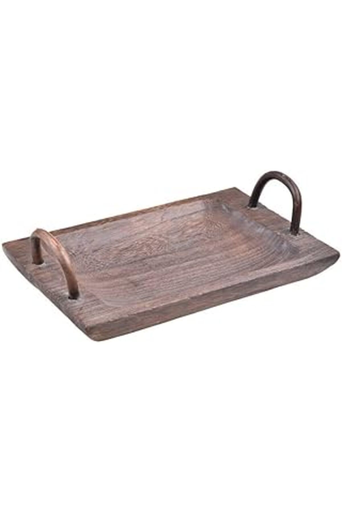 karadağsb Bambum Dikdörtgen Kulplu Büyük Tepsi Pavlonya Ağacı 41 * 25 * 4Cm