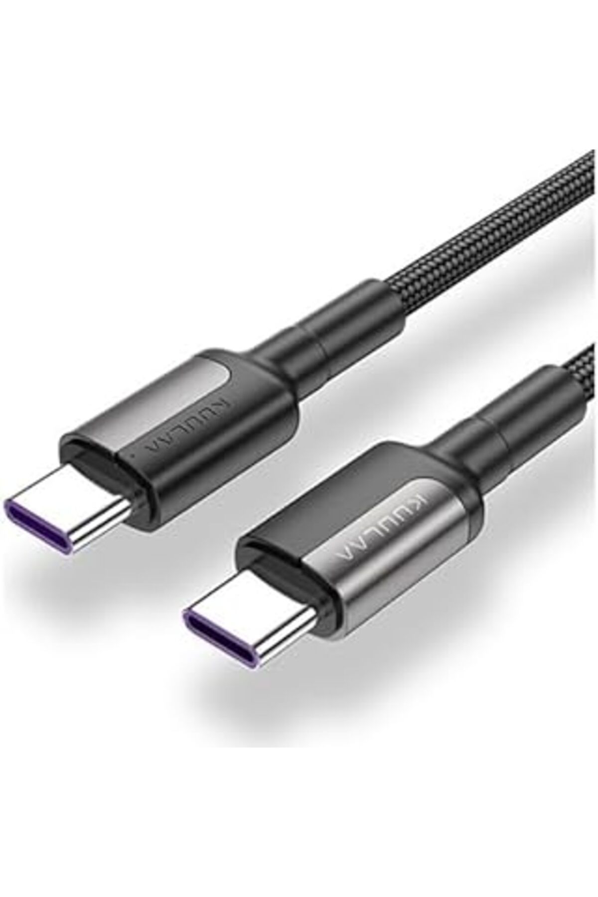 jupiter global bazaar Kuulaa Type C Type-C Pd 60W Qc 4.0 Hızlı Şarj Ve Data Kablosu Siyah
