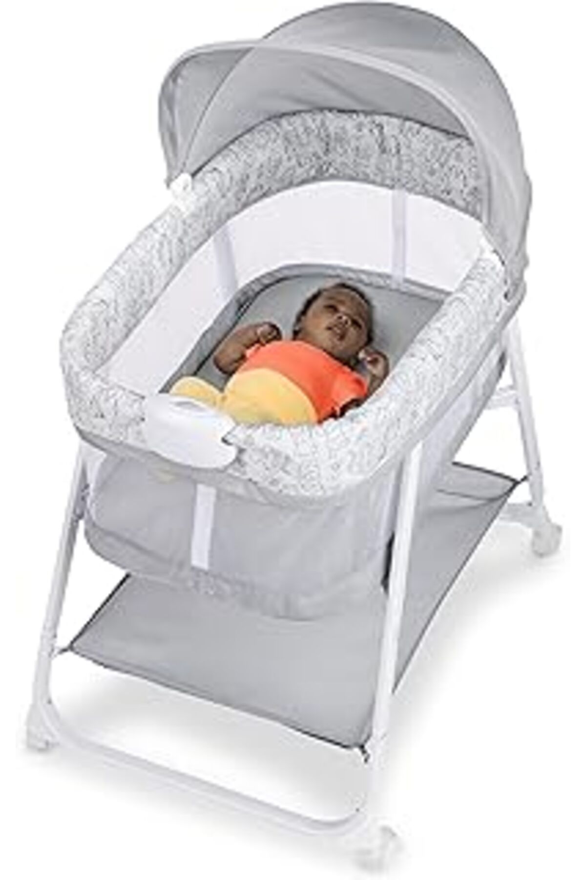 Pazarcan Bright Starts Winnie The Pooh - Pijama Partisi Titreşimli Yatıştırıcı Beşik, 0-5 Ay Yaş, 3-7 Kg