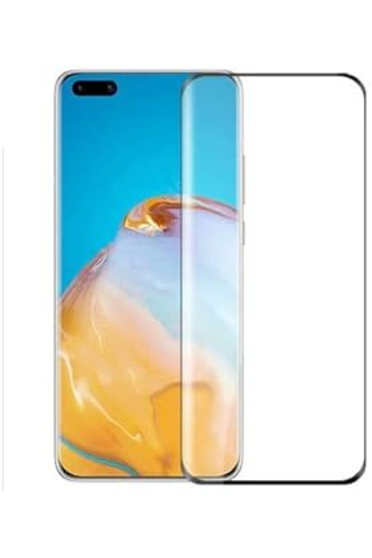 Pazarcan Artlayns Huawei P40 Temperli 9H Sertlikte Ekran Koruyucu Cam