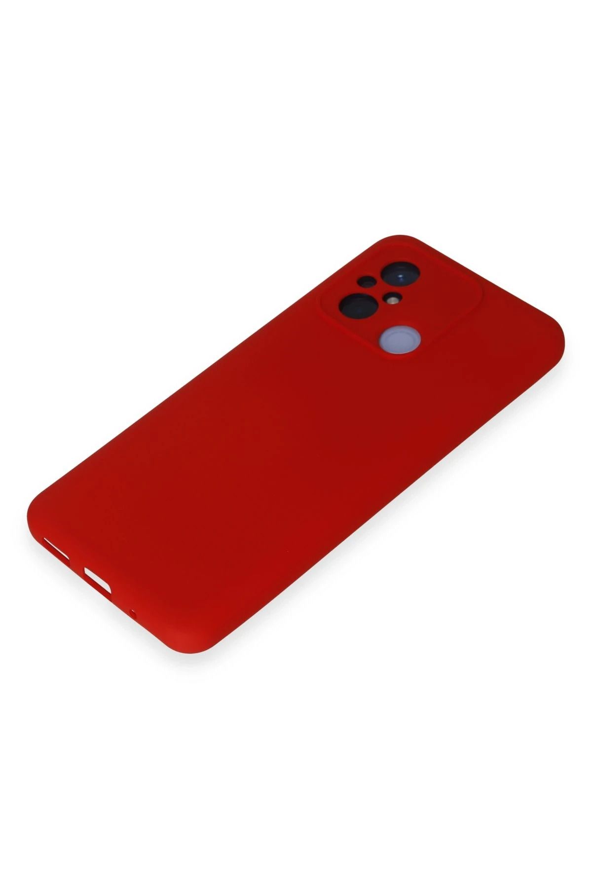 NewFace Xiaomi Redmi 12C Uyumlu Kılıf Nano içi Kadife Silikon - Kırmızı SVLRS