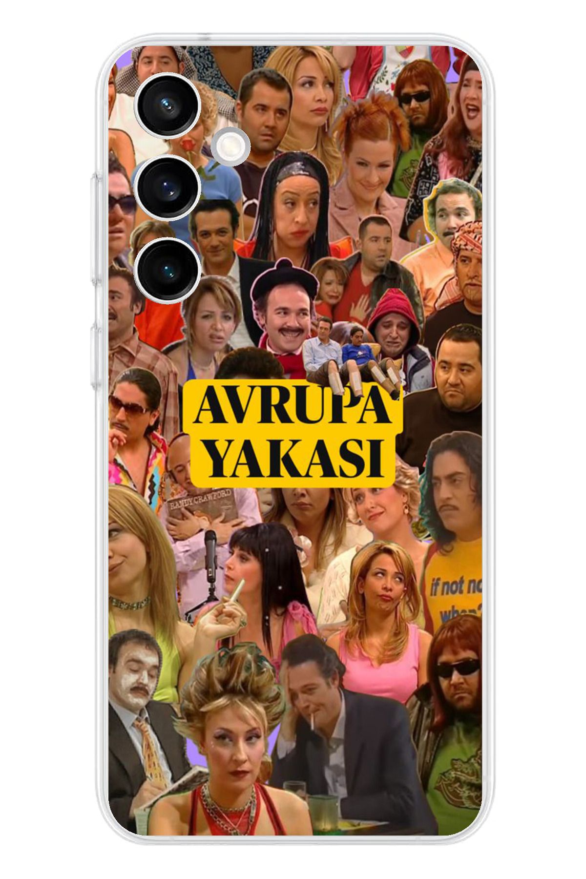 TechTree Samsung Galaxy S23 Fe Uyumlu Avrupa Yakası Şeffaf Silikon Kılıf