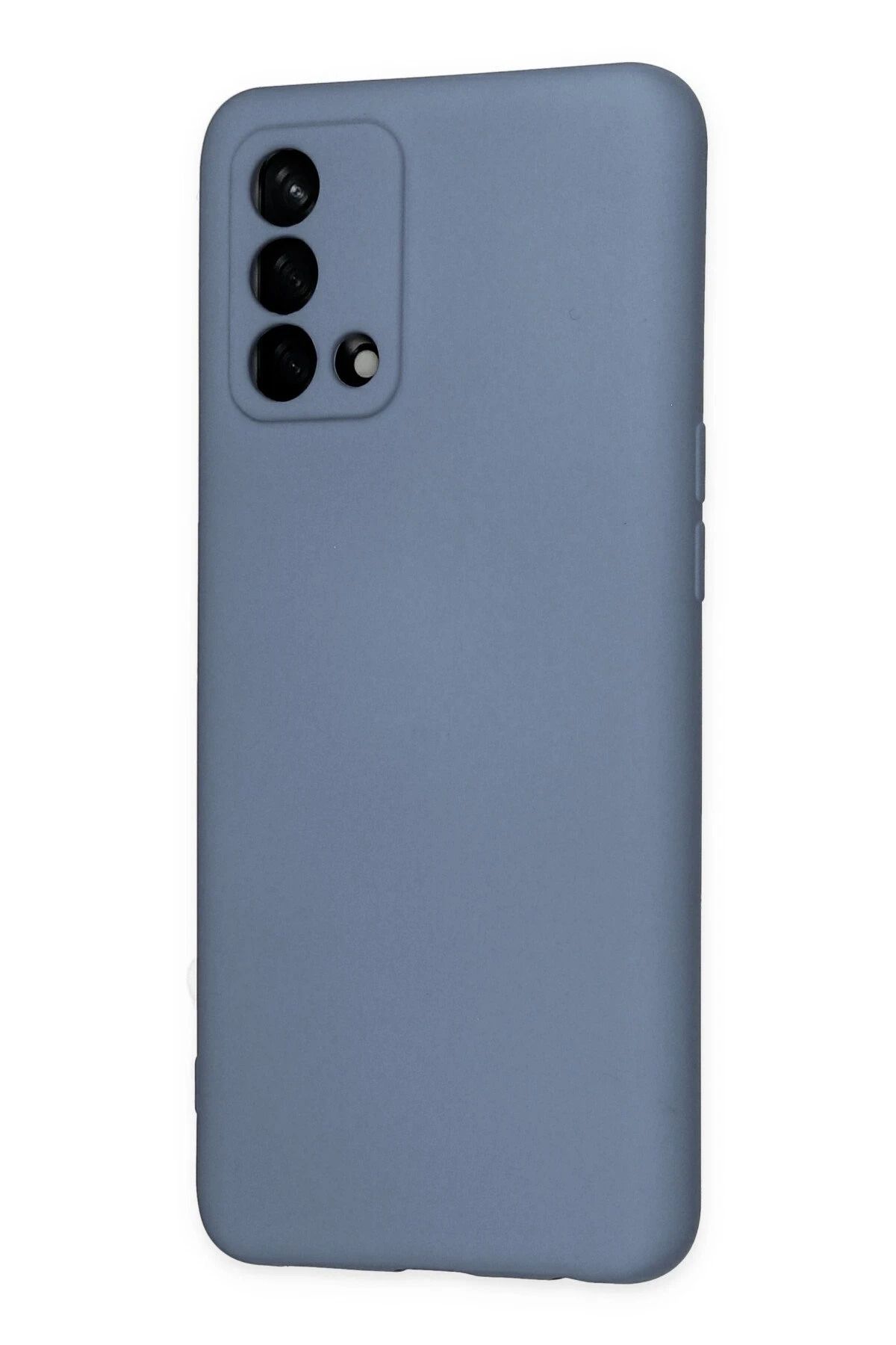 NewFace Oppo A74 4G Uyumlu Kılıf Nano içi Kadife Silikon - Gri SVLRS