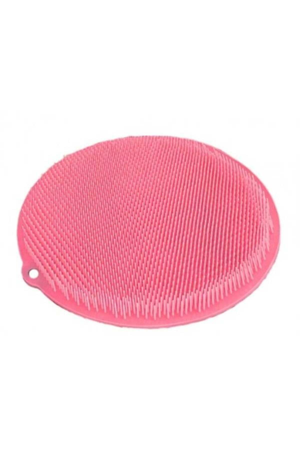 ÖYKÜ VE YİĞİT Yuvarlak Vantuzlu Banyo Sırt Kese Matı 26 Cm