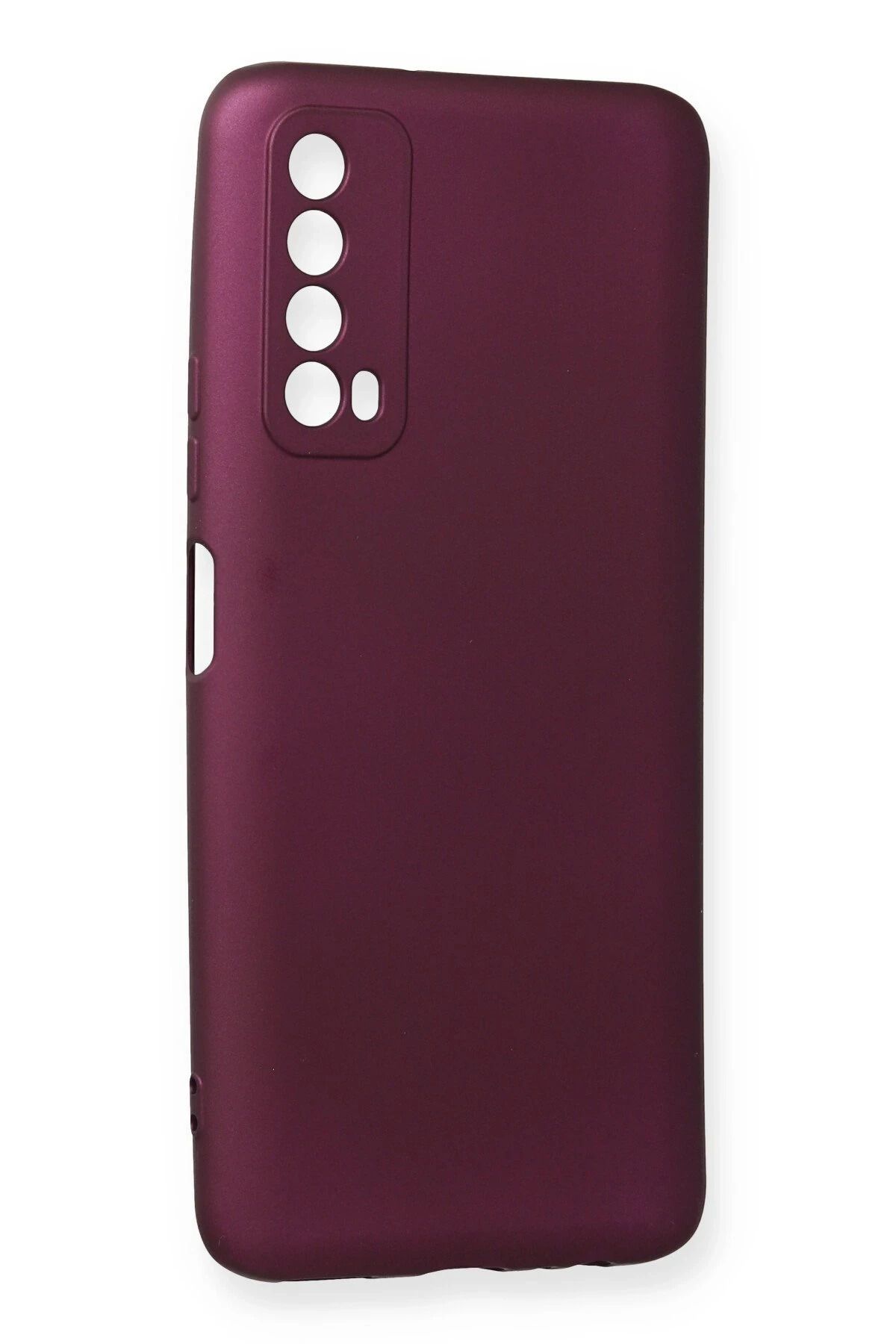 NewFace Huawei P Smart 2021 Kılıf First Silikon - Mürdüm SVLRS