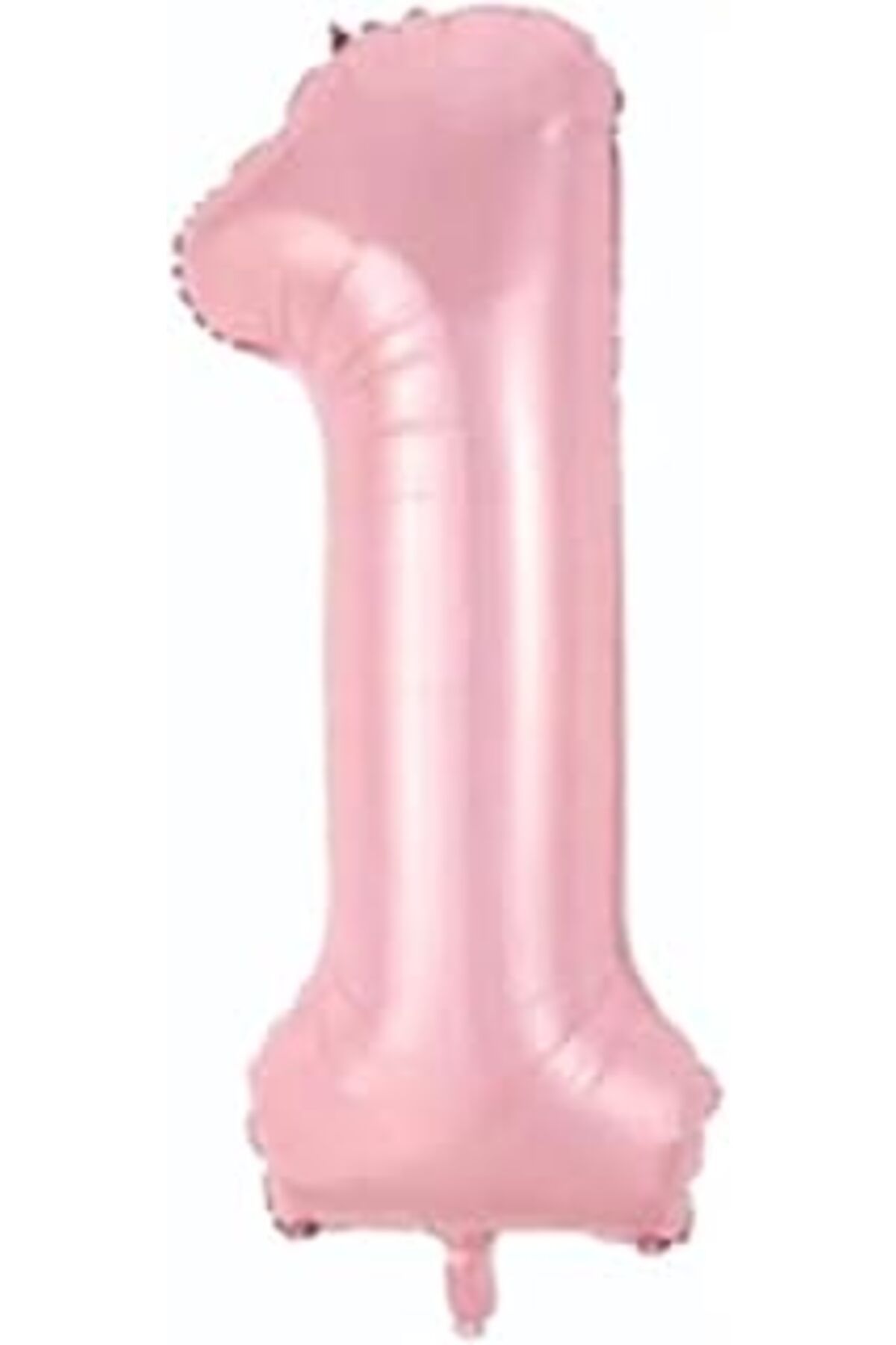 NZM TİCARET 1 Açık Pembe Renk Rakam Folyo Balon 80 Cm